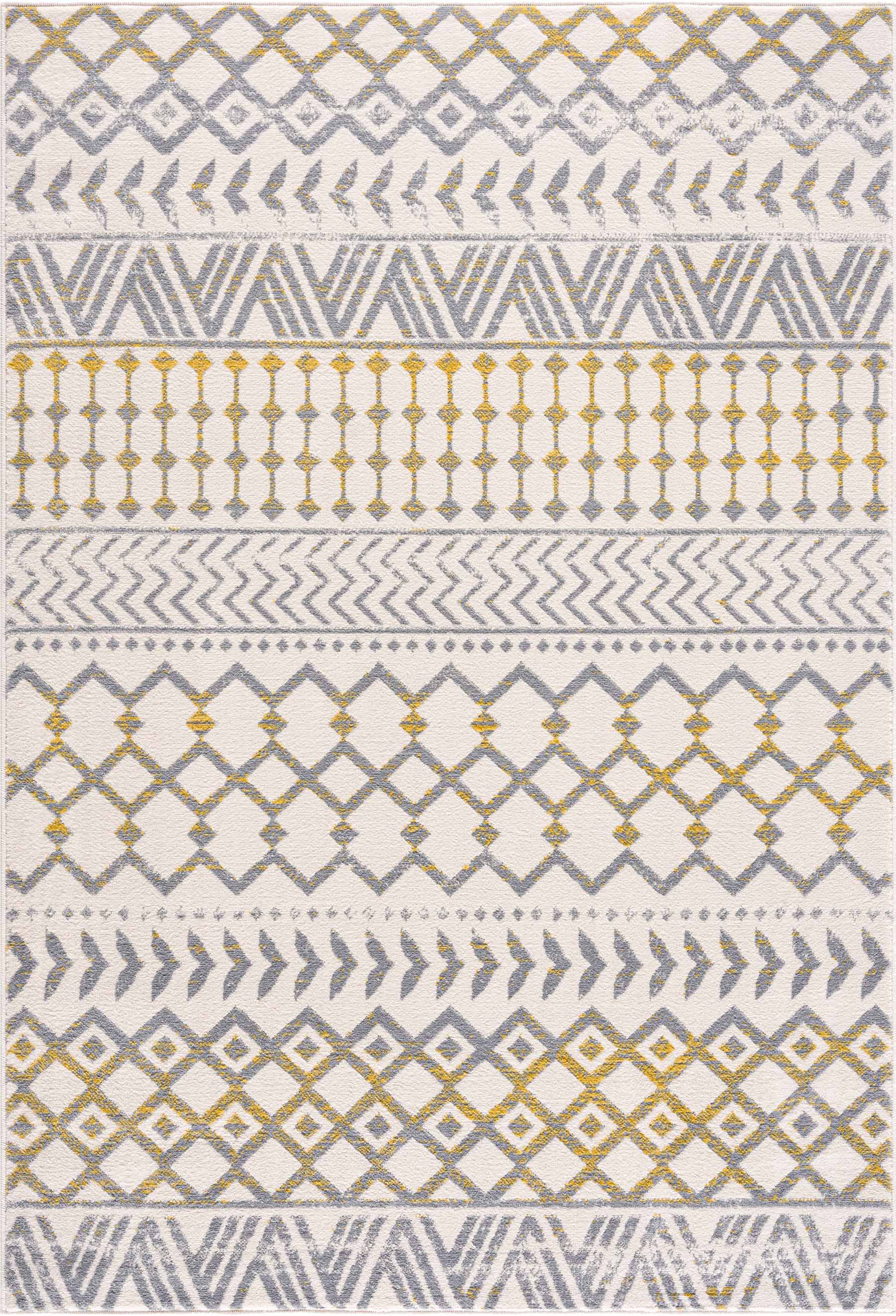 Crystal Boho Area Rugs Yellow