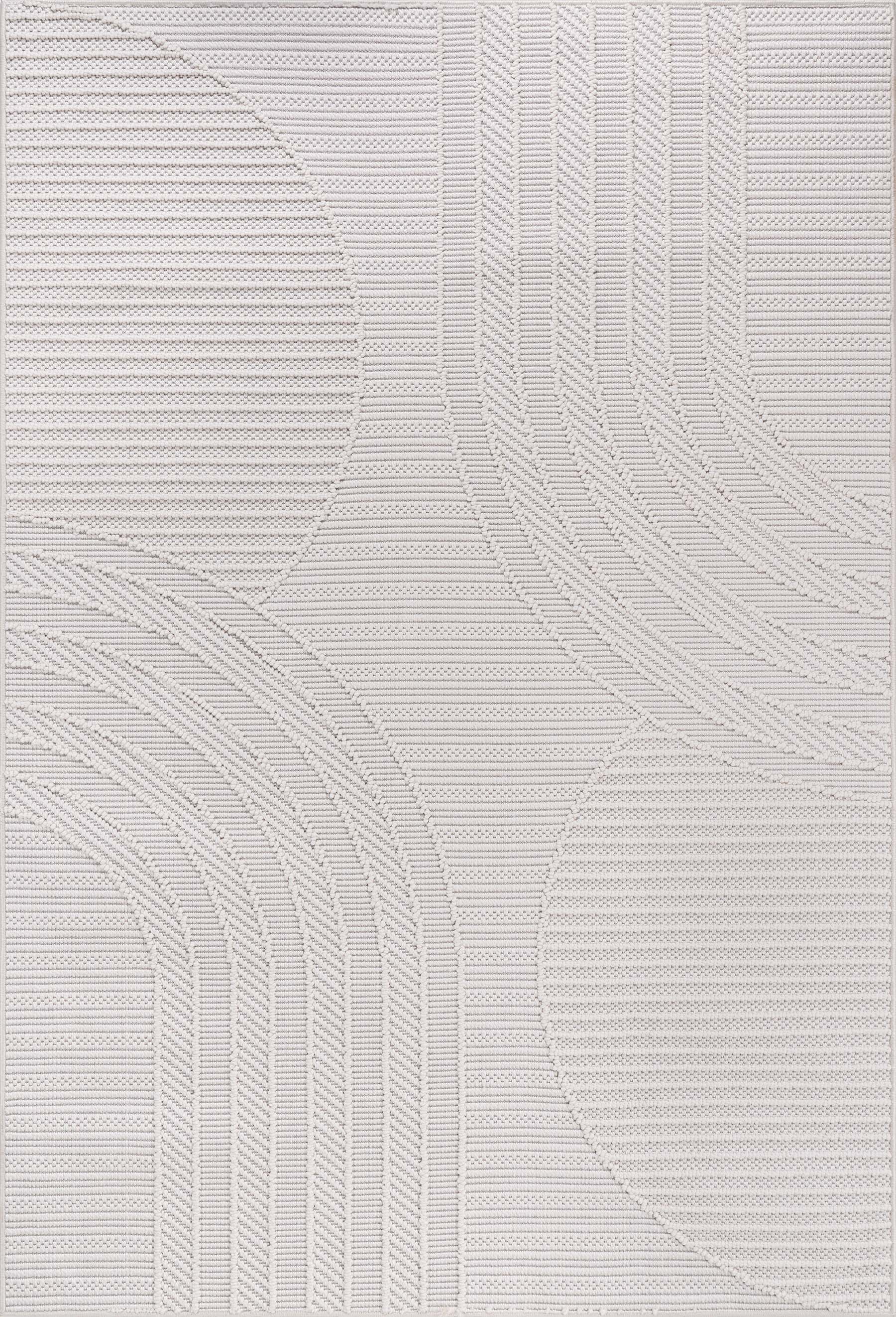 Micro Loop Area Rugs  GY3 - White
