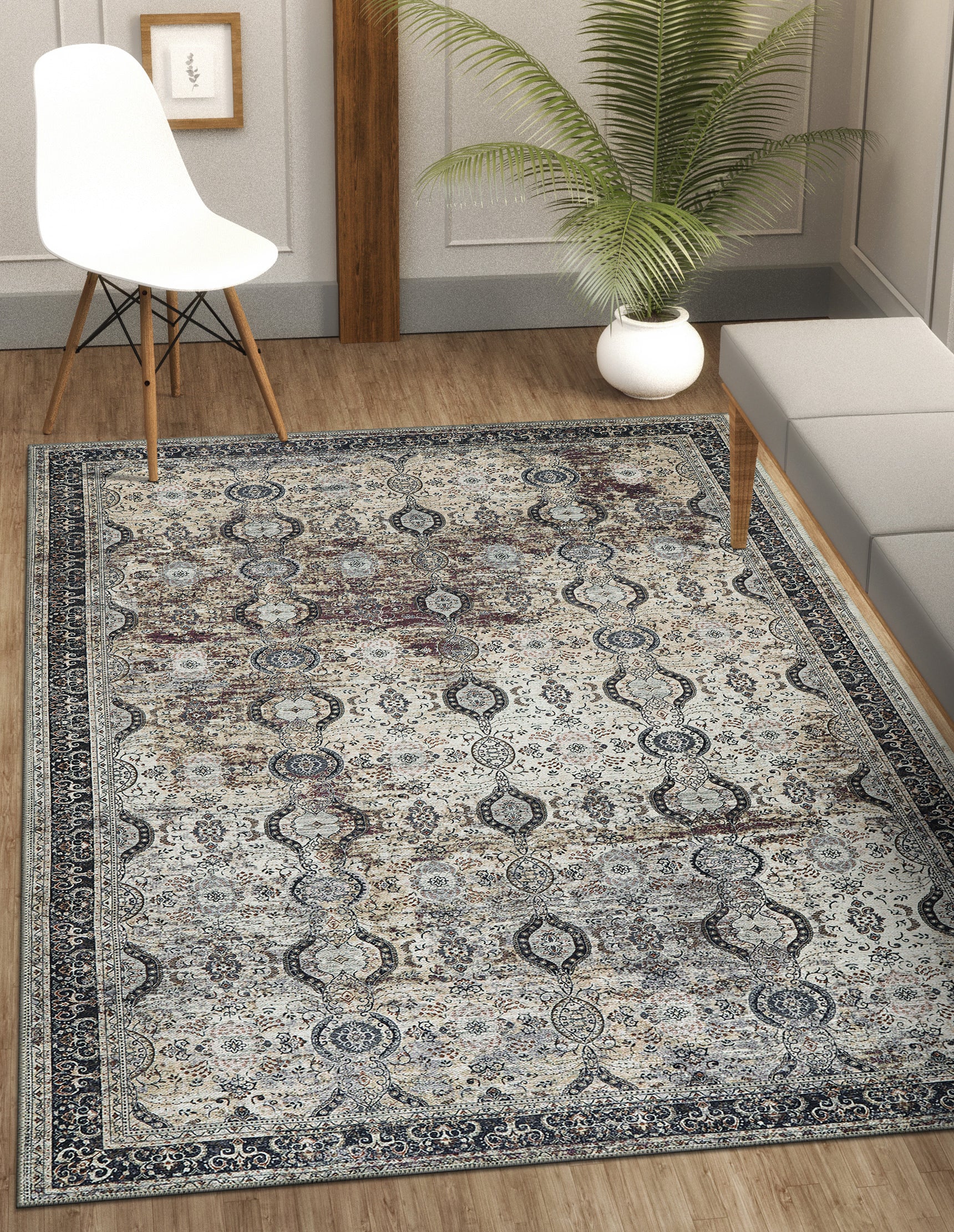 Distressed Area Rugs Olive