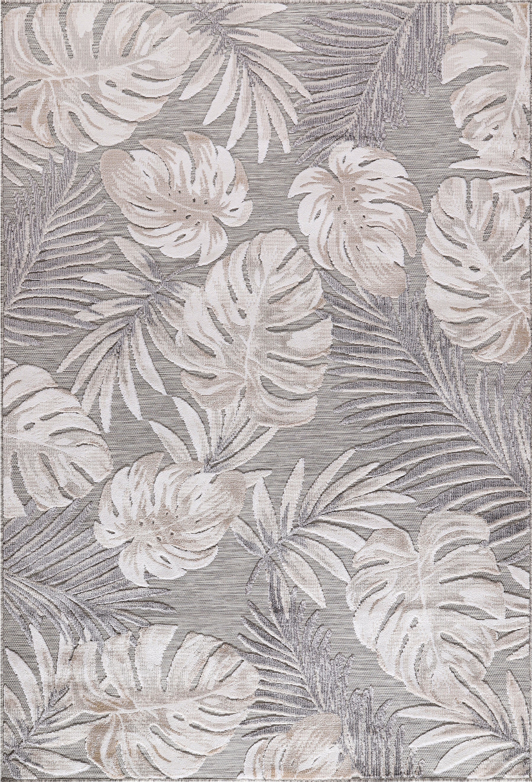 Leaf Outdoor Rug Beige