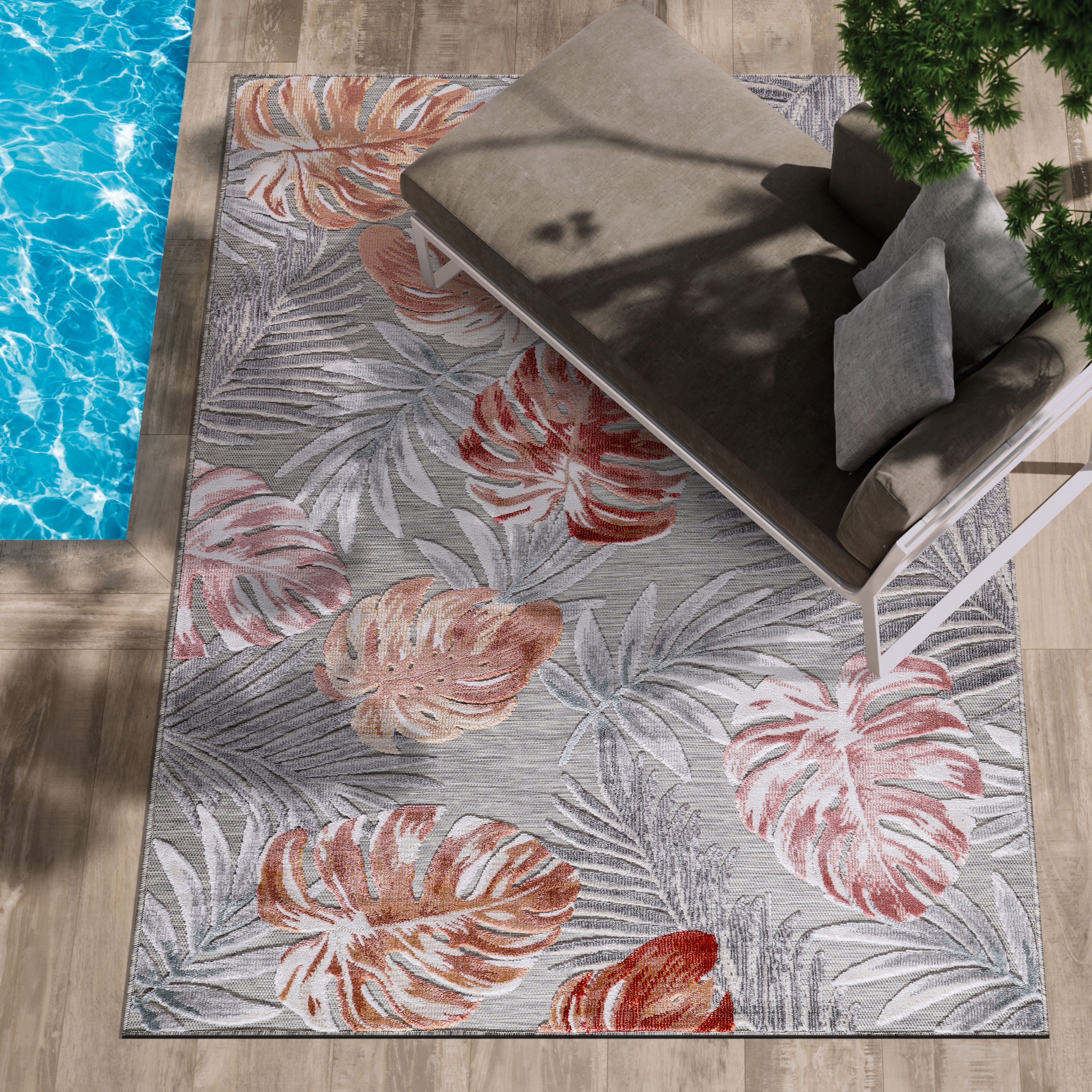 Leaf Outdoor Rug Multi