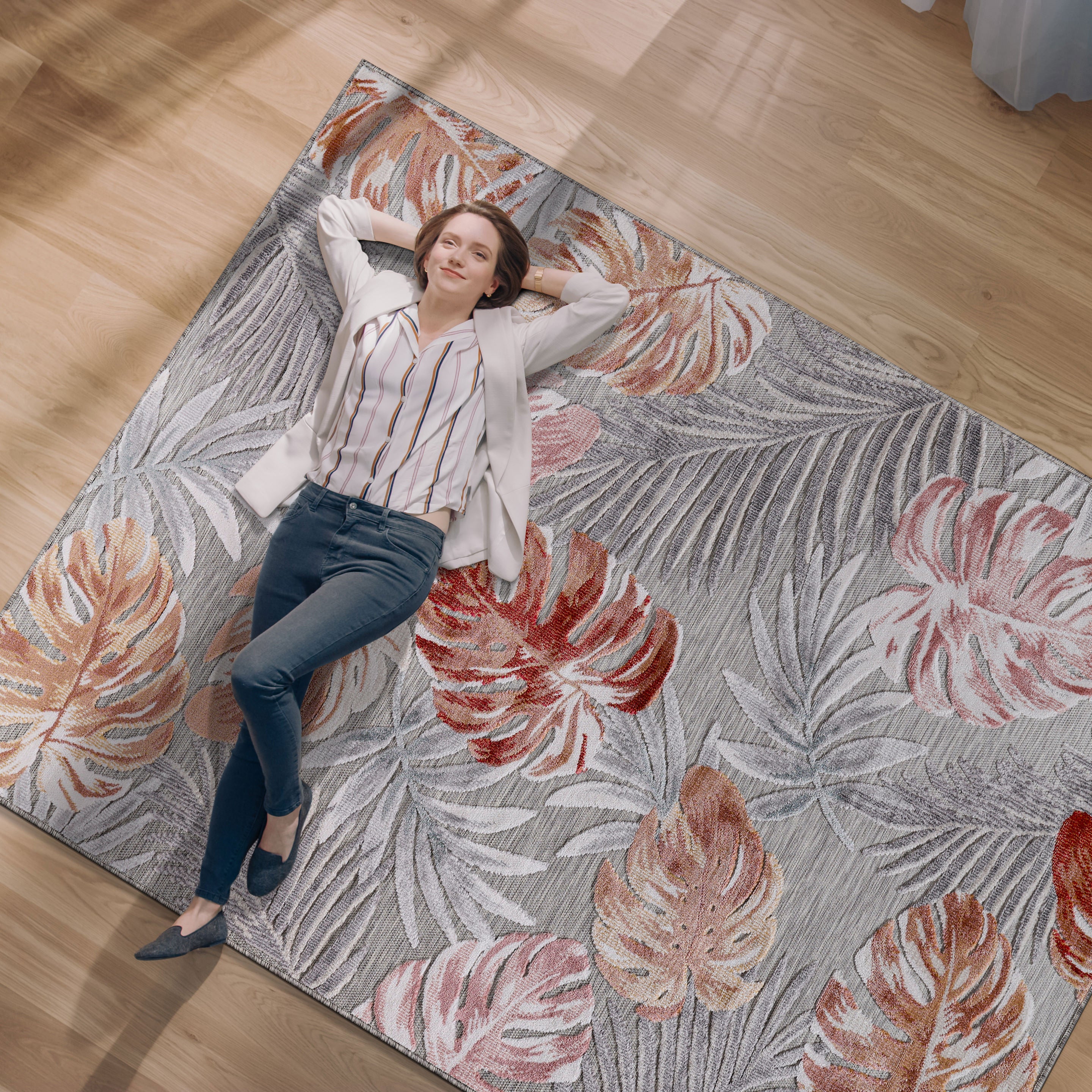 Leaf Outdoor Rug Multi