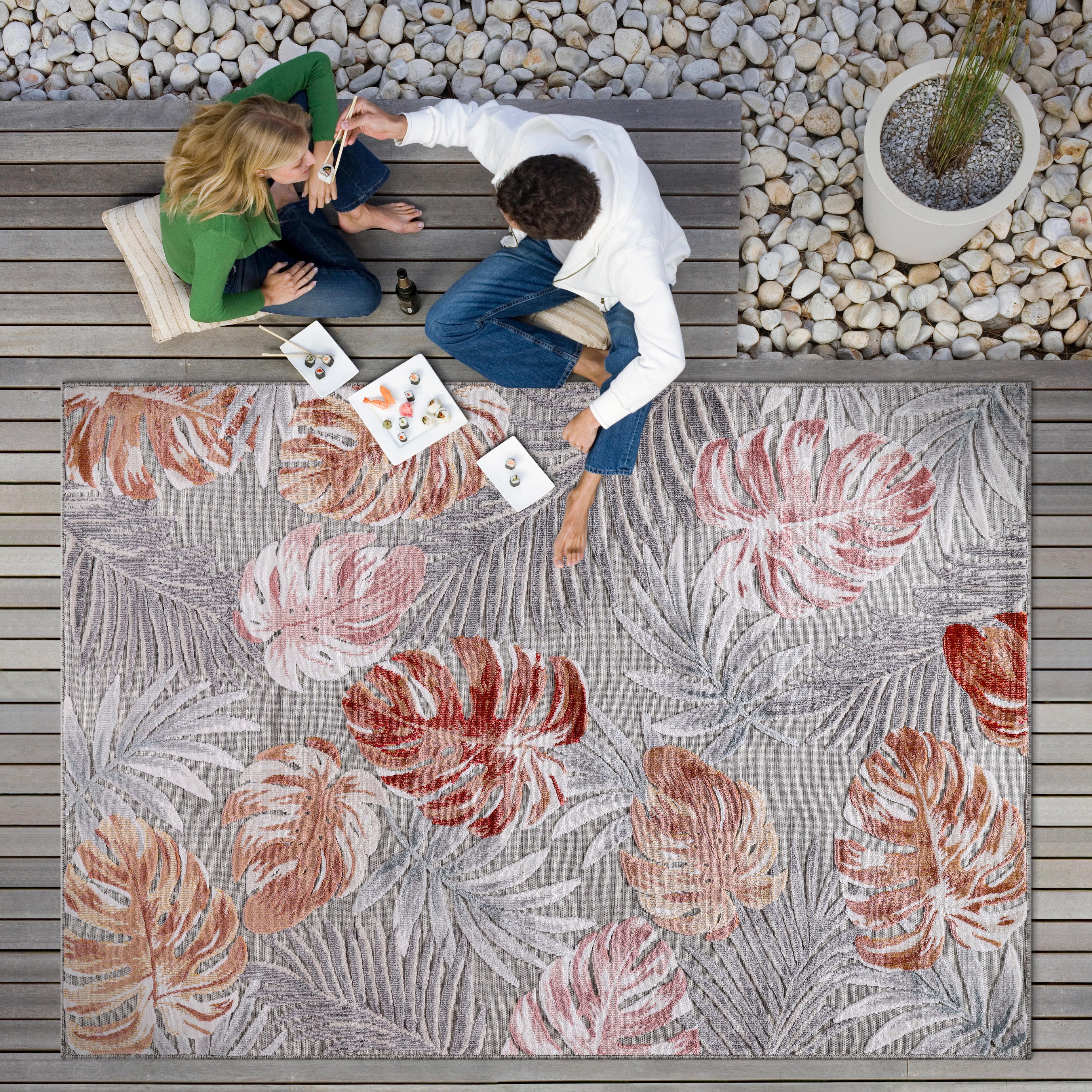 Leaf Outdoor Rug Multi