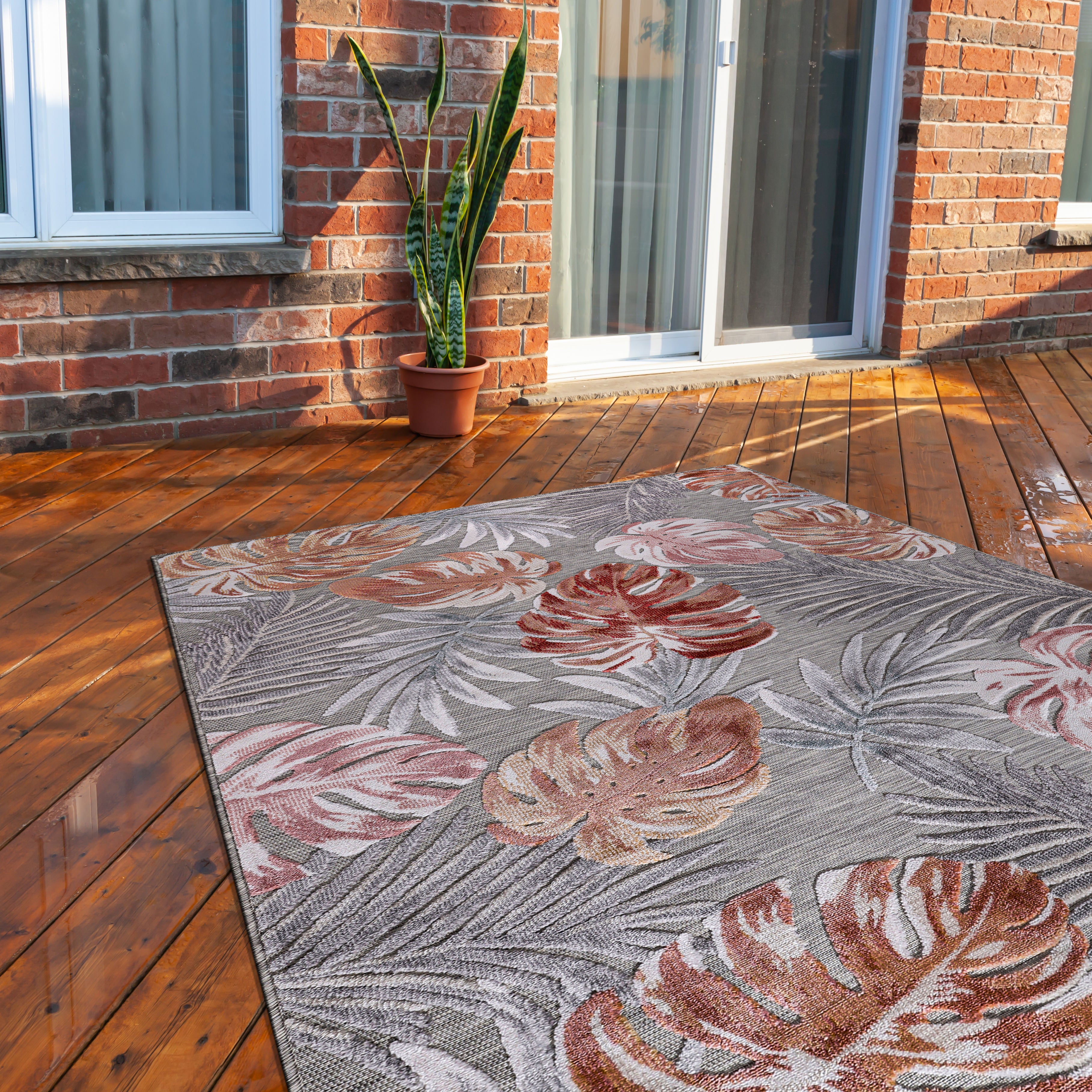 Leaf Outdoor Rug Multi