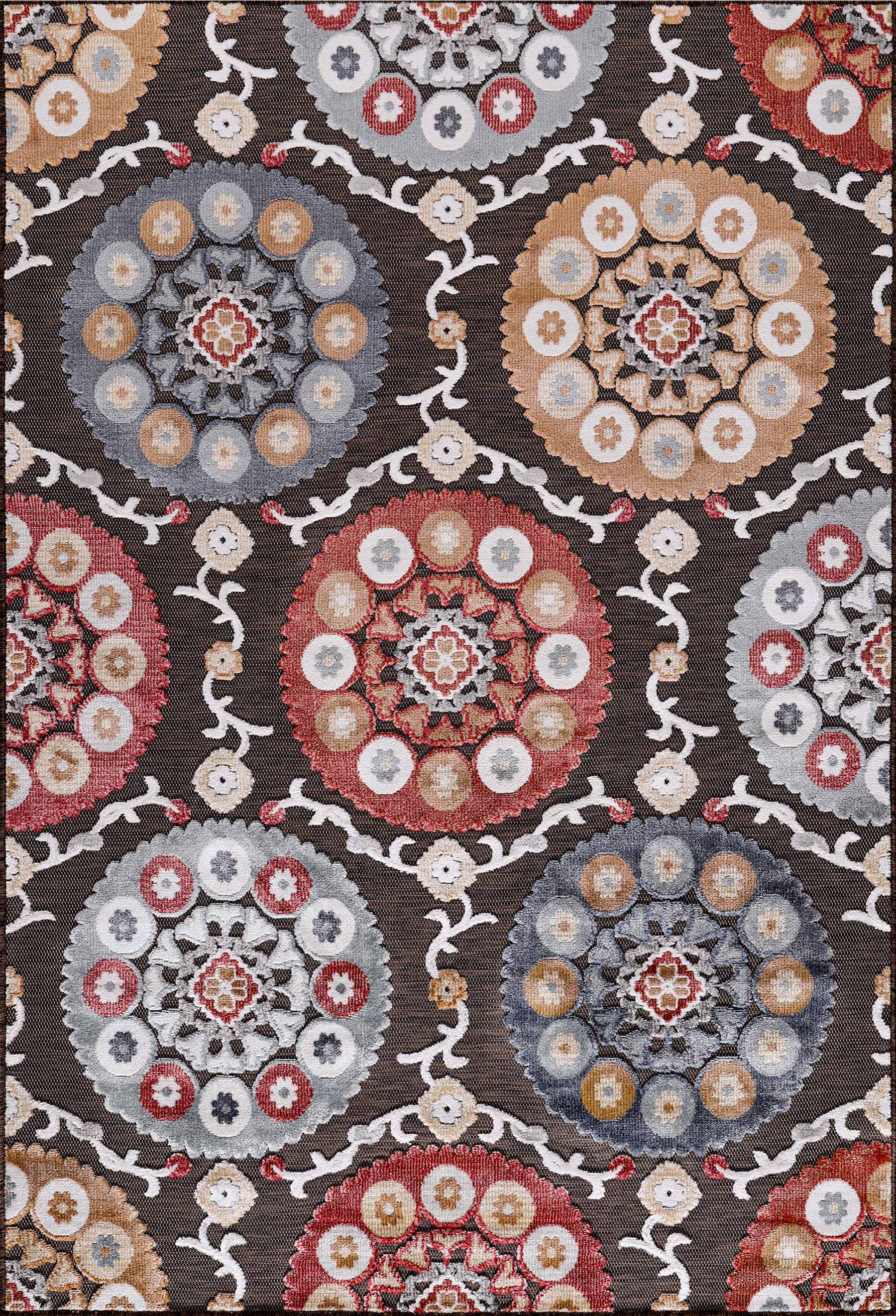 Bohemian Outdoor Rug Brown