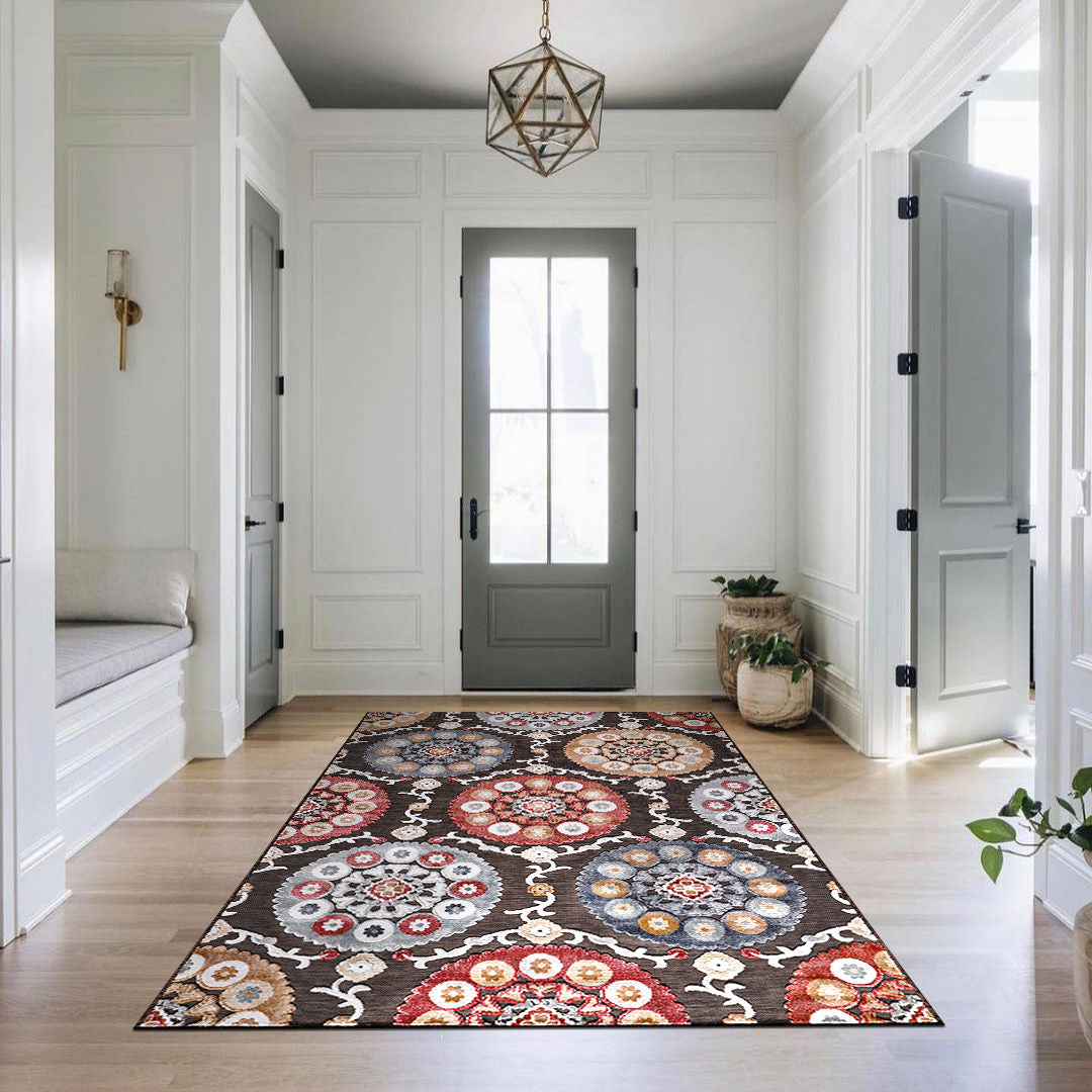 Bohemian Outdoor Rug Brown