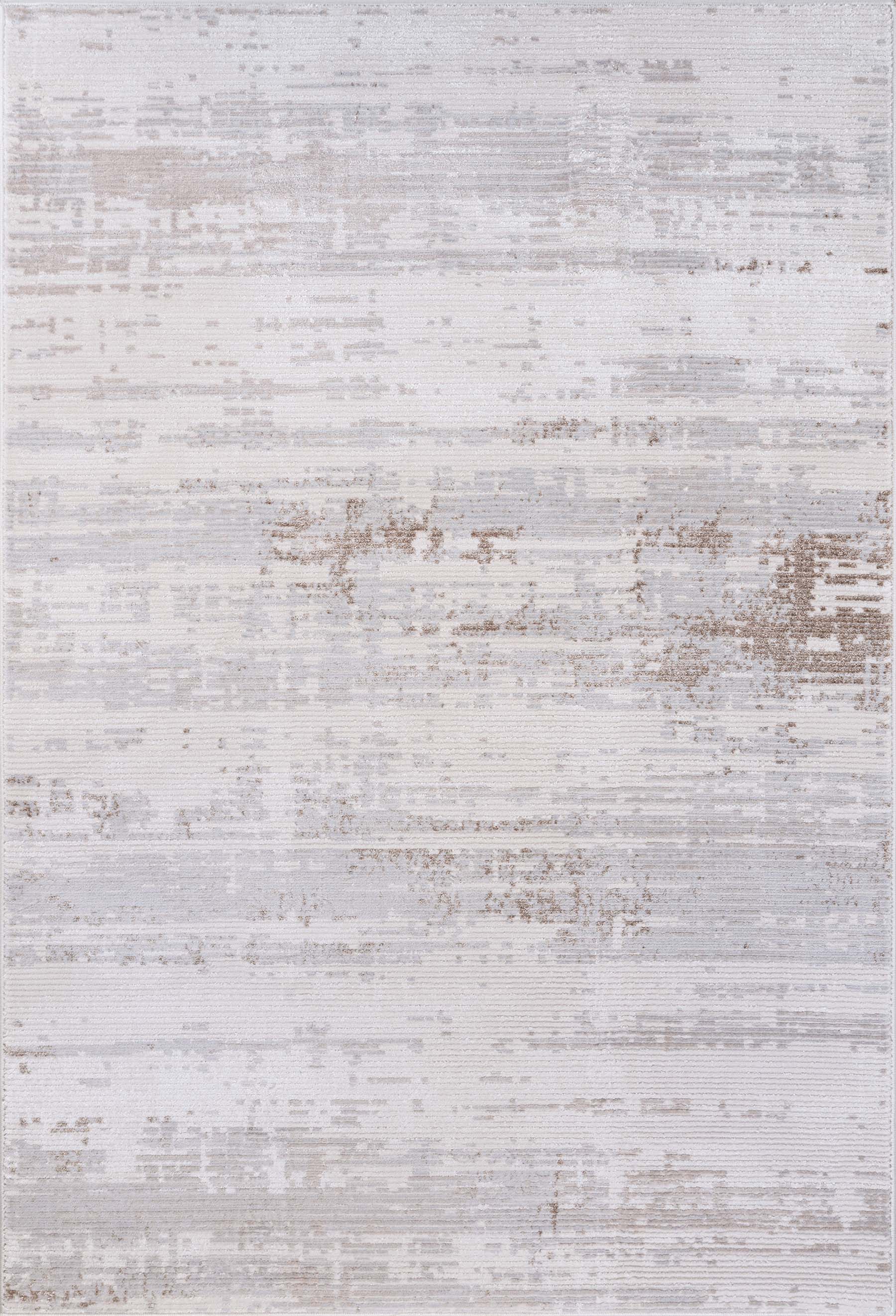 Modern Abstract Area Rug PAS1 - Beige / Gray