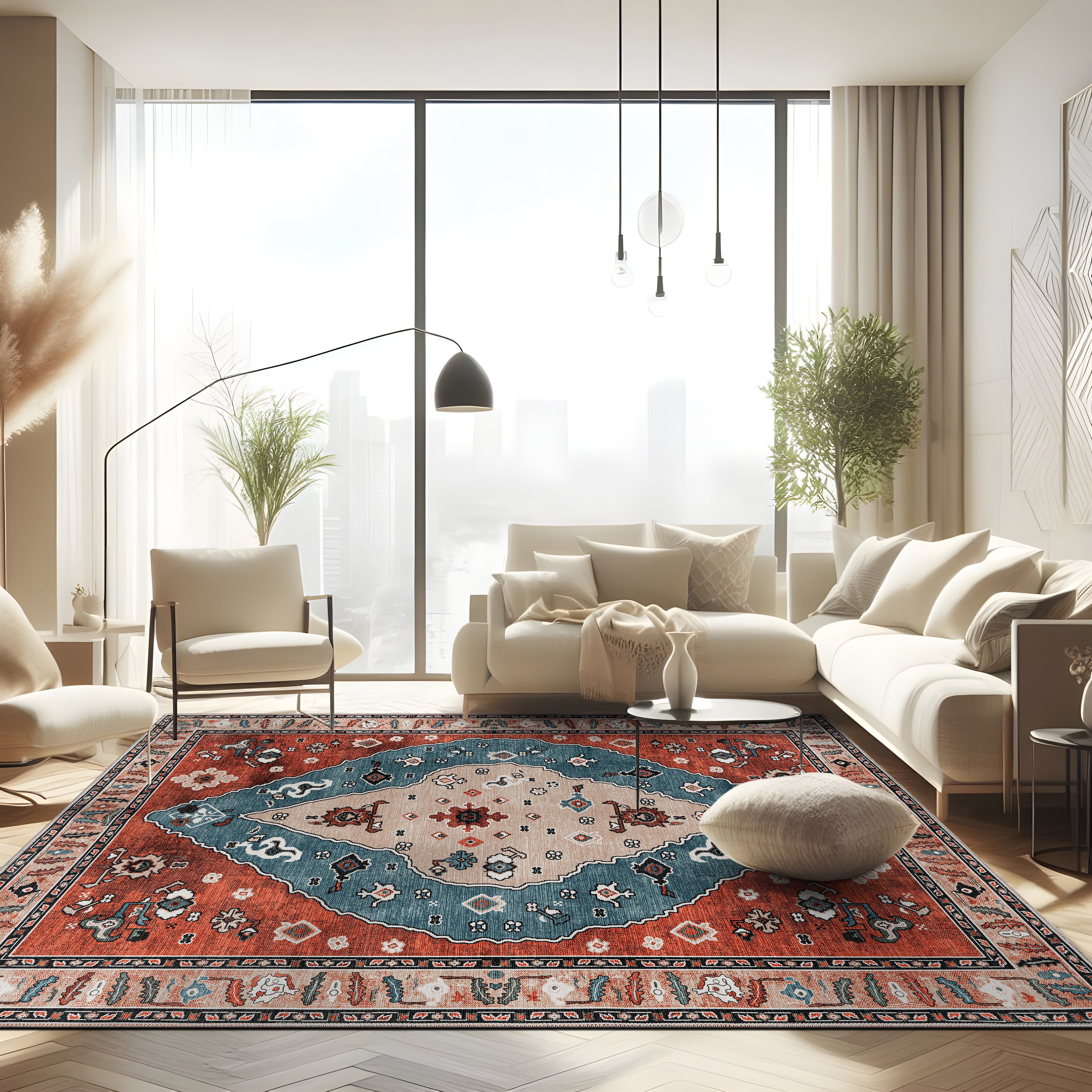 Persian Indoor Rug 4001-Red