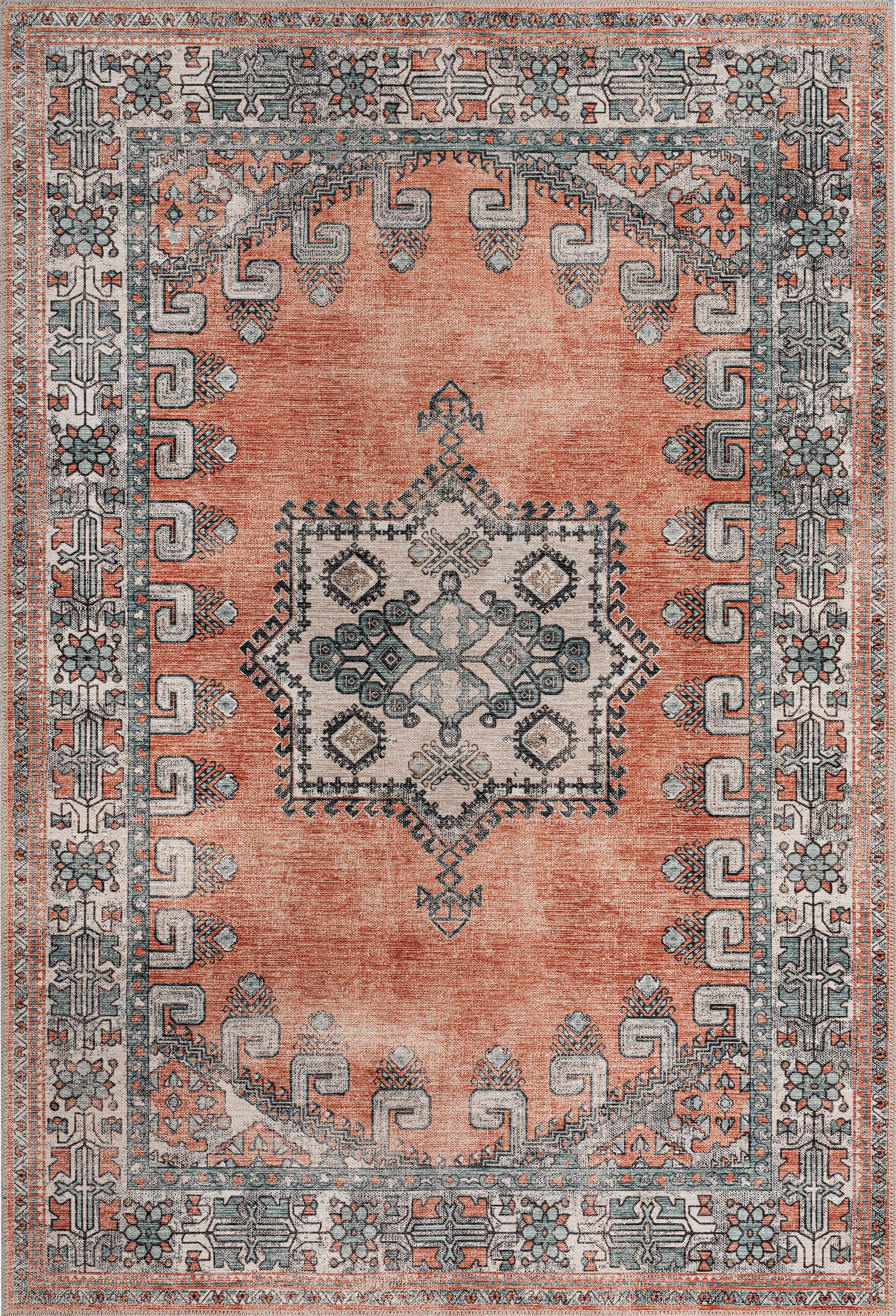 Persian Indoor Rug 4002-Orange