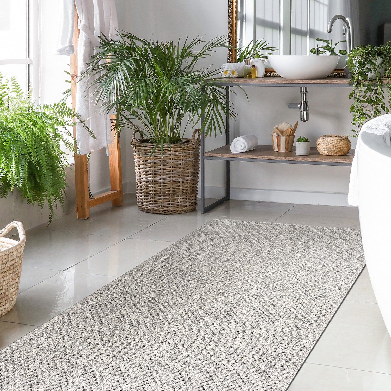 Easy Jute Indoor Outdoor Rugs Gray