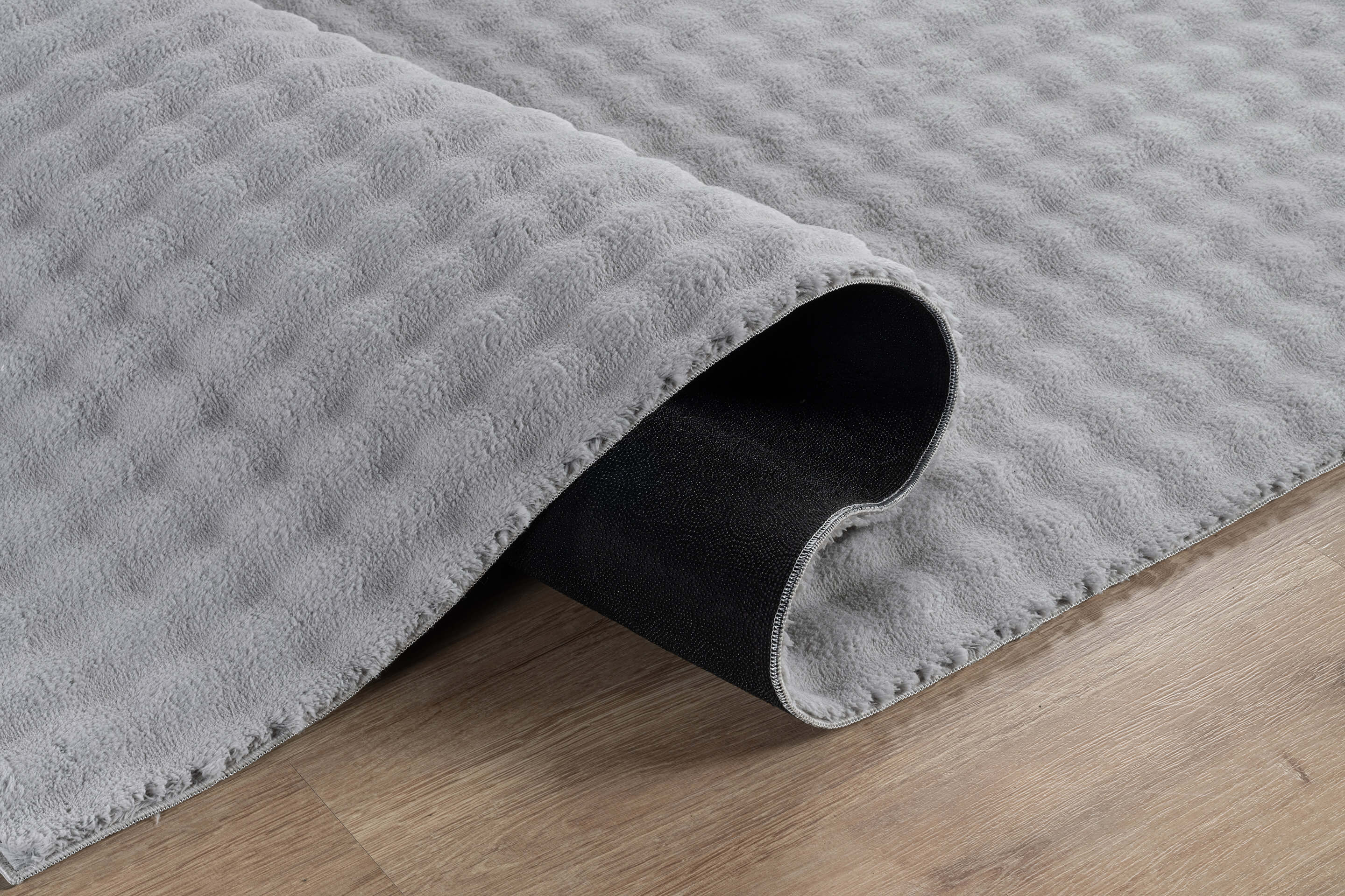Puff Ultra Soft Plush Area Rugs Gray