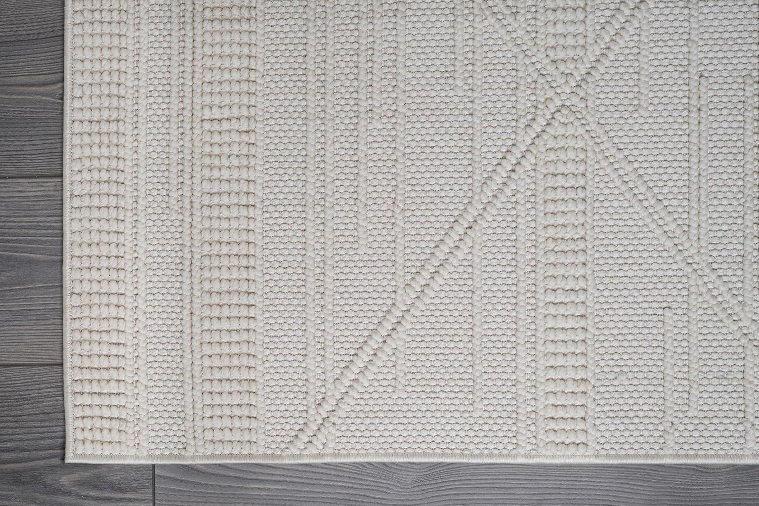 Micro Loop Area Rugs GY1 - White