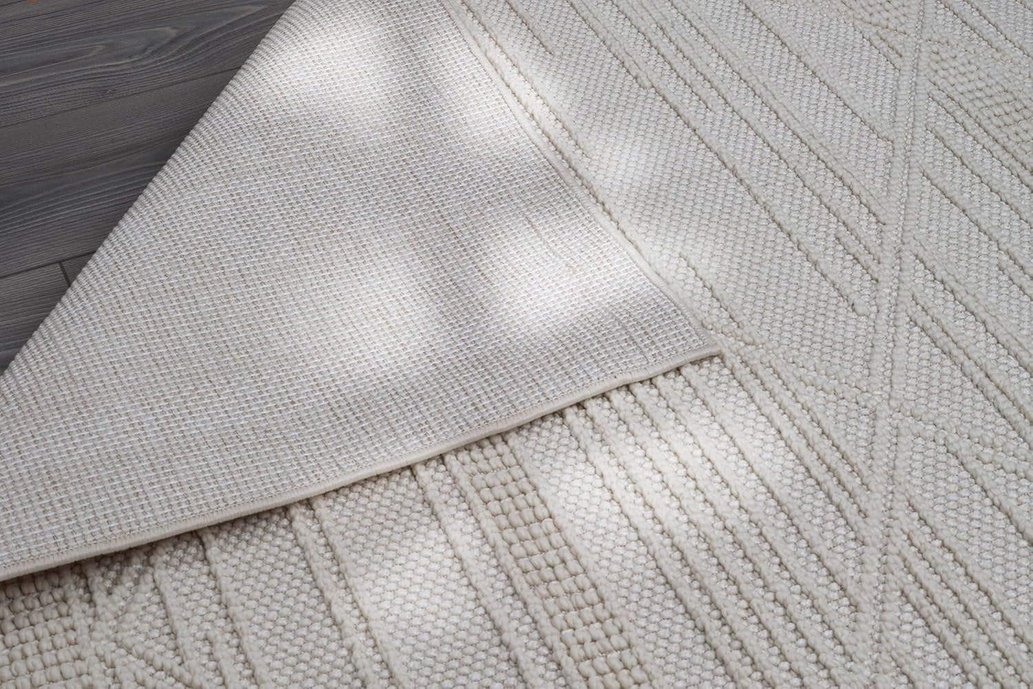 Micro Loop Area Rugs GY1 - White