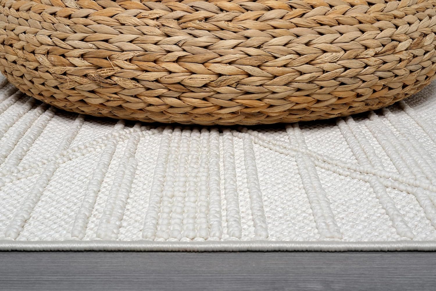 Micro Loop Area Rugs GY1 - White