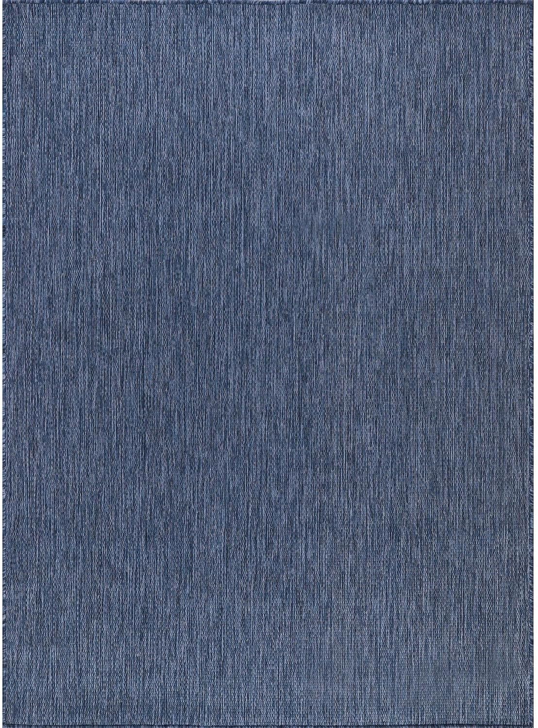 Solid Outdoor Rugs Navy
