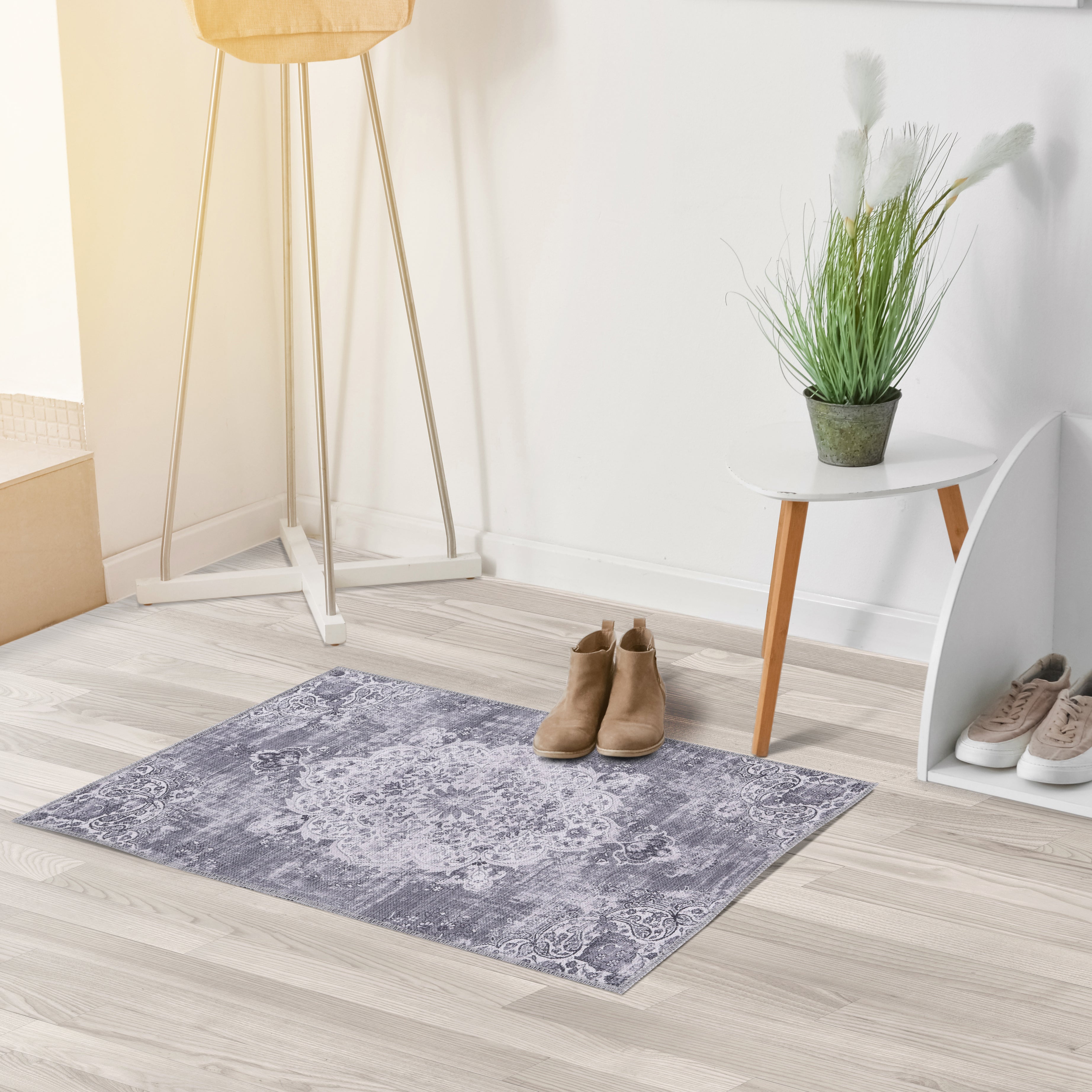 Distressed Area Rugs Grey