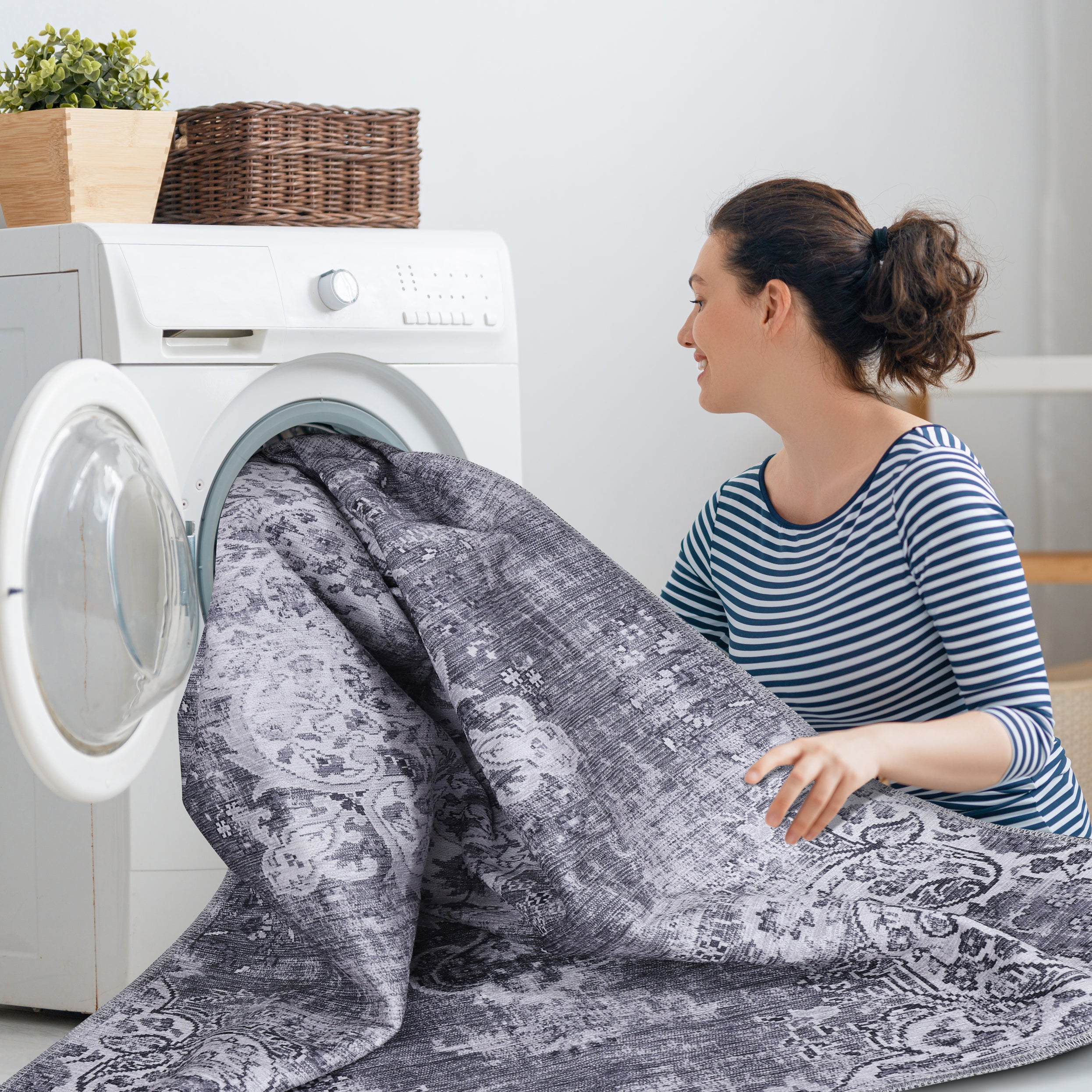 Distressed Area Rugs Grey