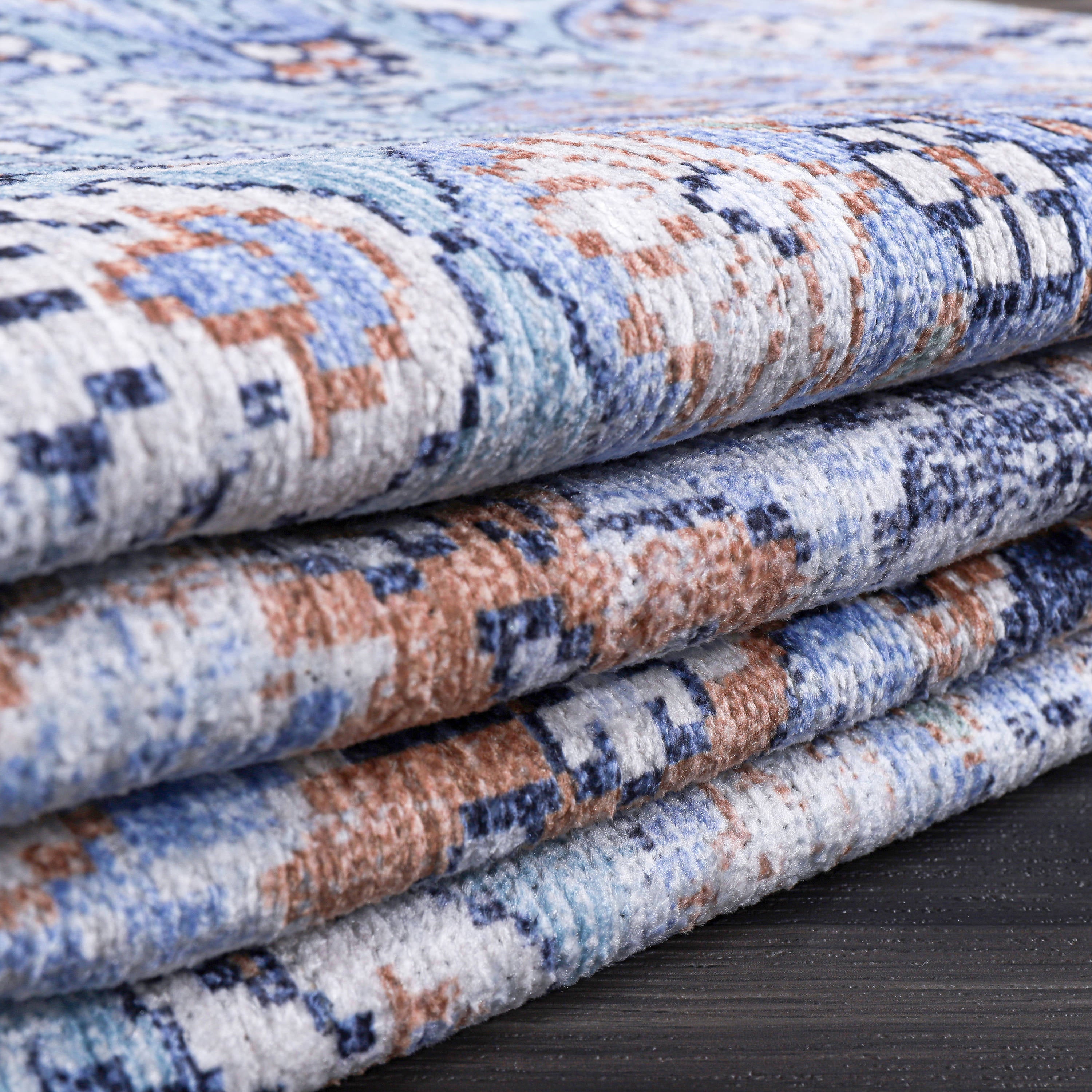 Distressed Area Rugs Navy Blue