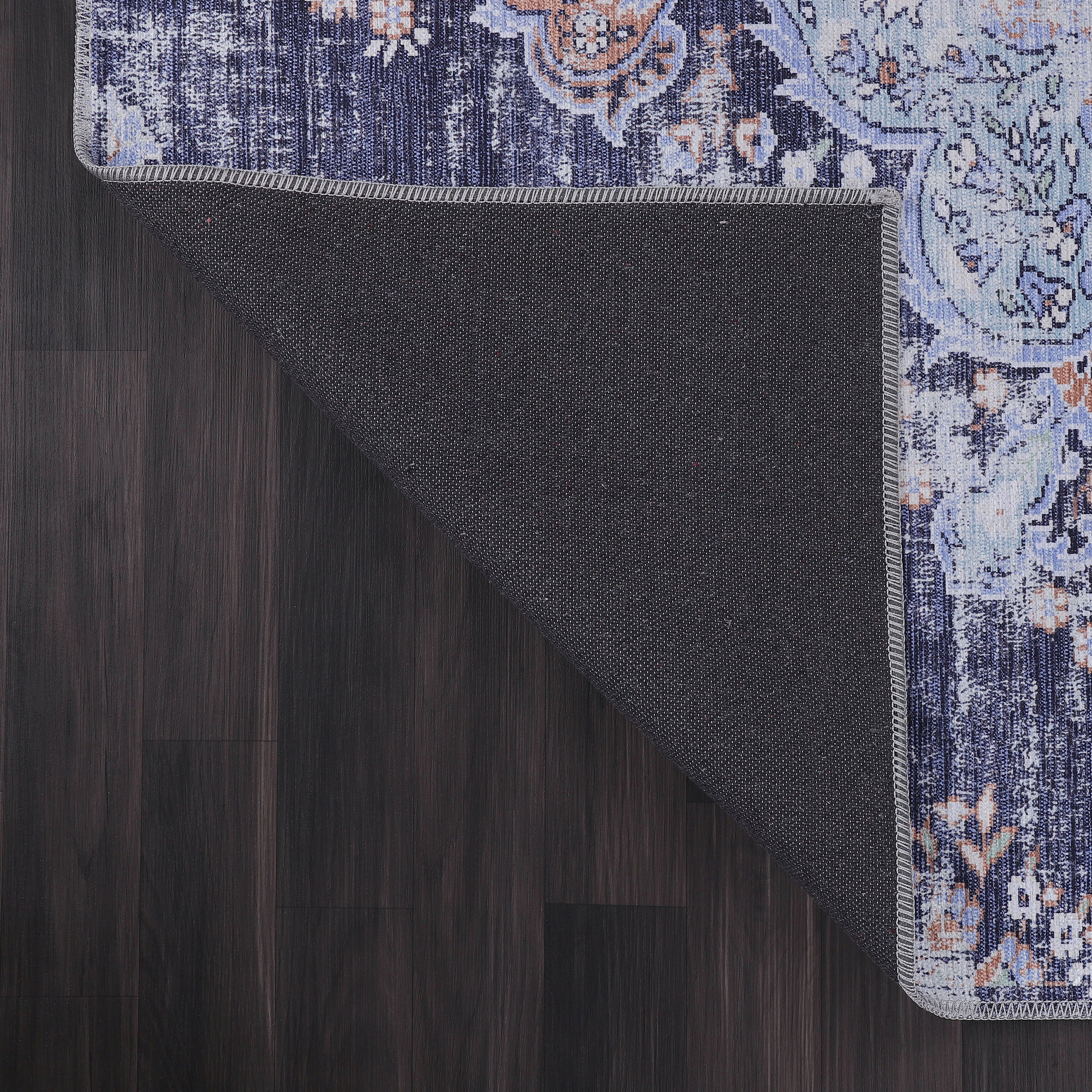 Distressed Area Rugs Navy Blue