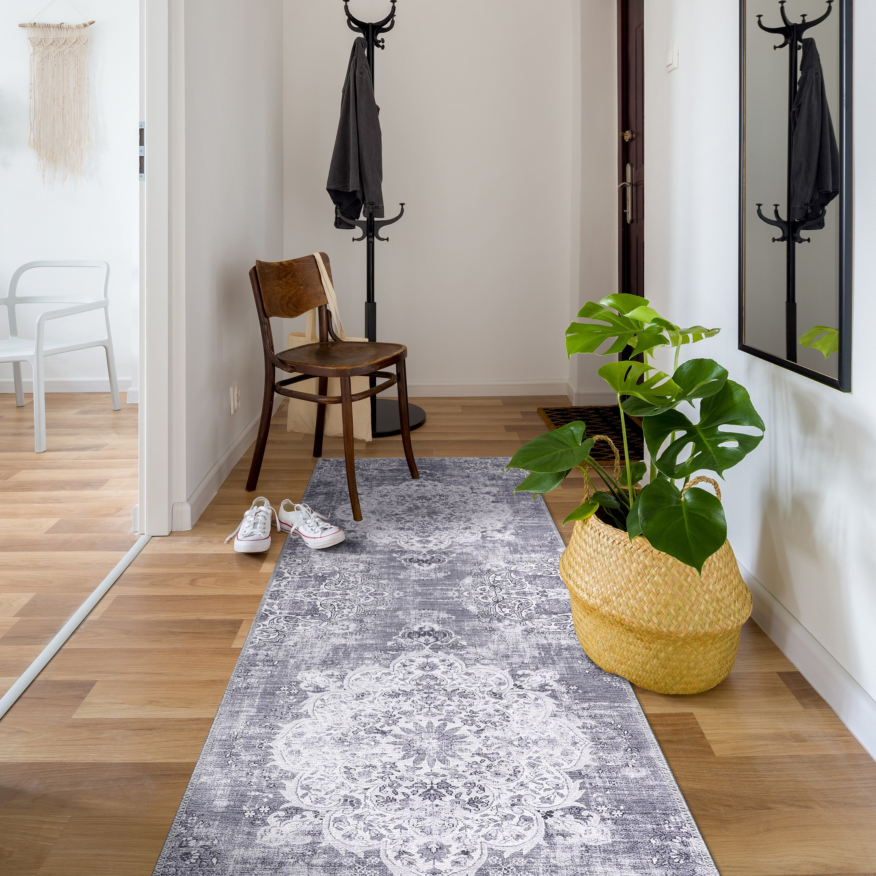 Distressed Area Rugs Grey