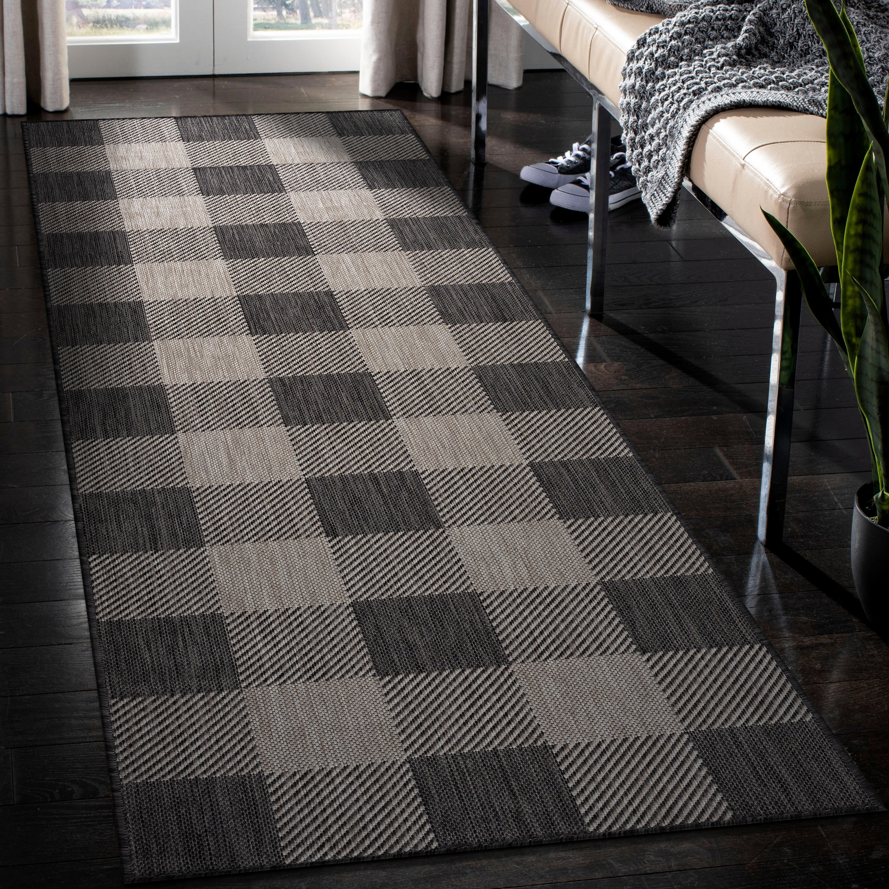 Buffalo Outdoor Rugs Dark Grey