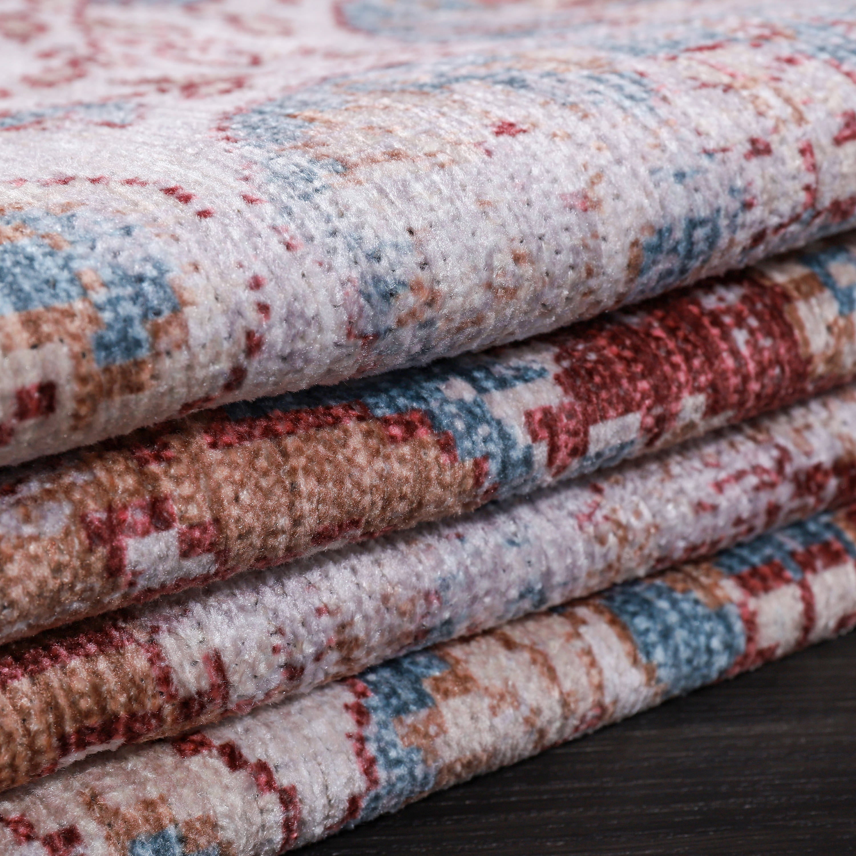 Distressed Indoor Area Rugs Rust Red