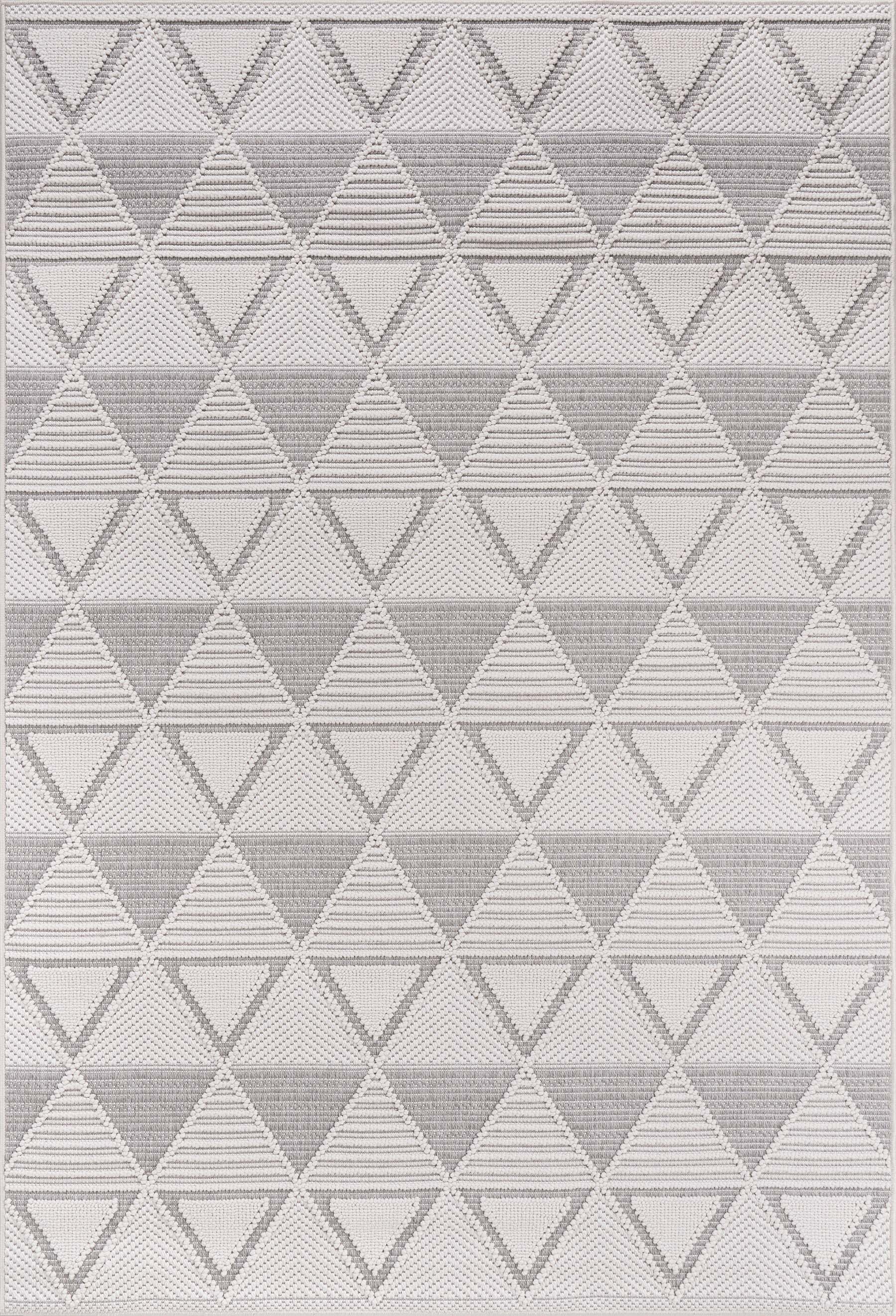 Micro Loop Area Rugs  GY7 - White / Gray