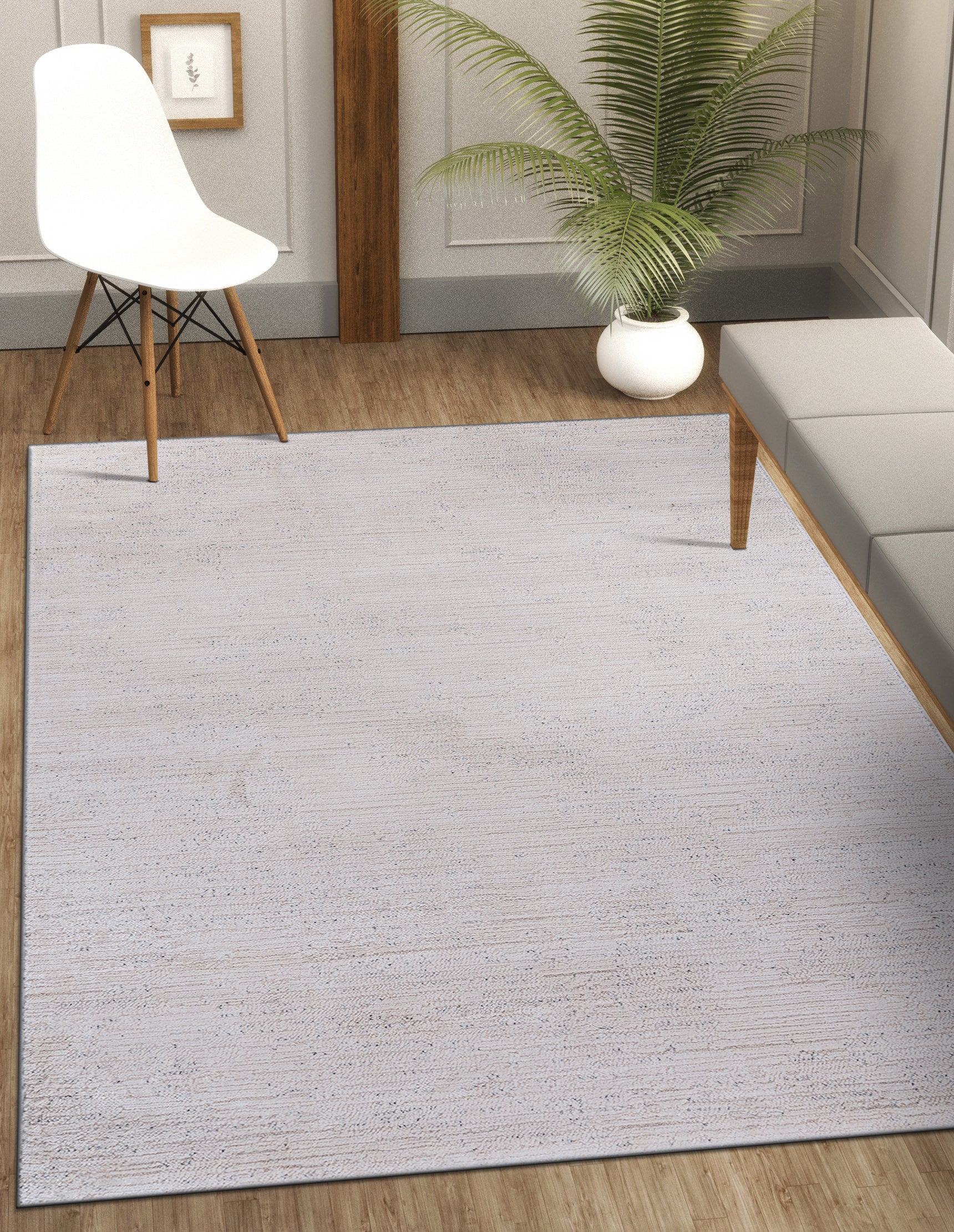 Baby Shag Area Rugs  MAT5 - Beige / Gray