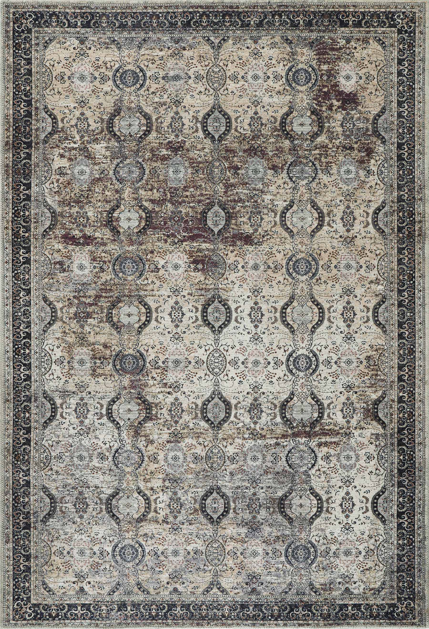 Dropship CAMILSON Machine Washable Rug With Non Slip Backing For