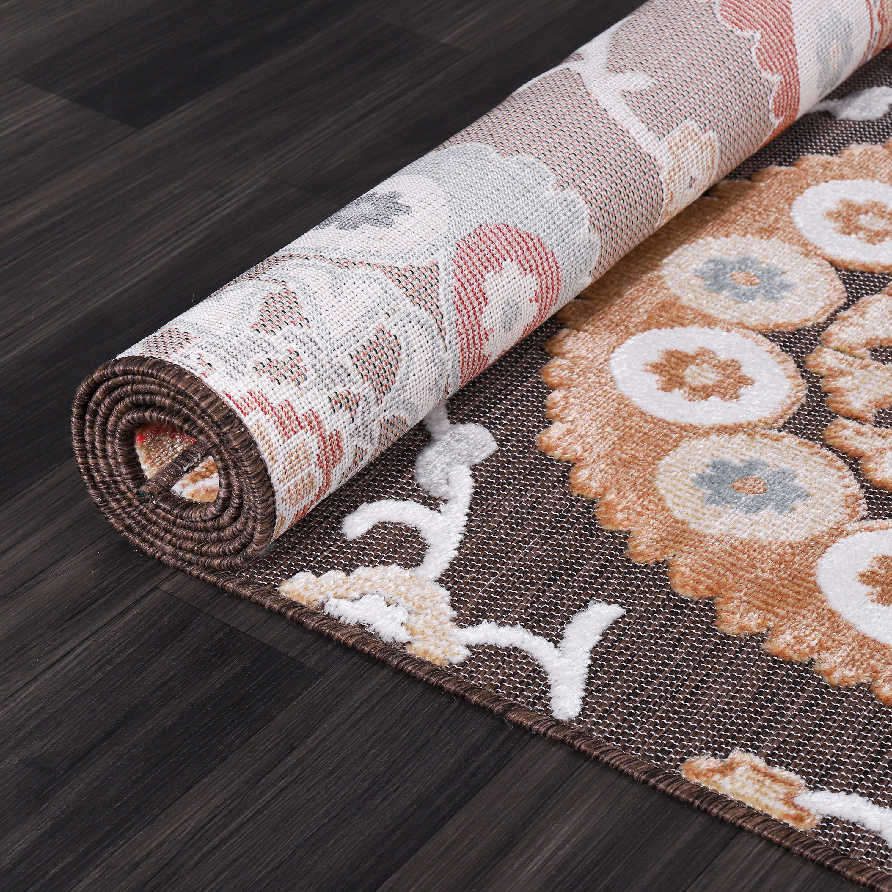 Bohemian Outdoor Rug Brown