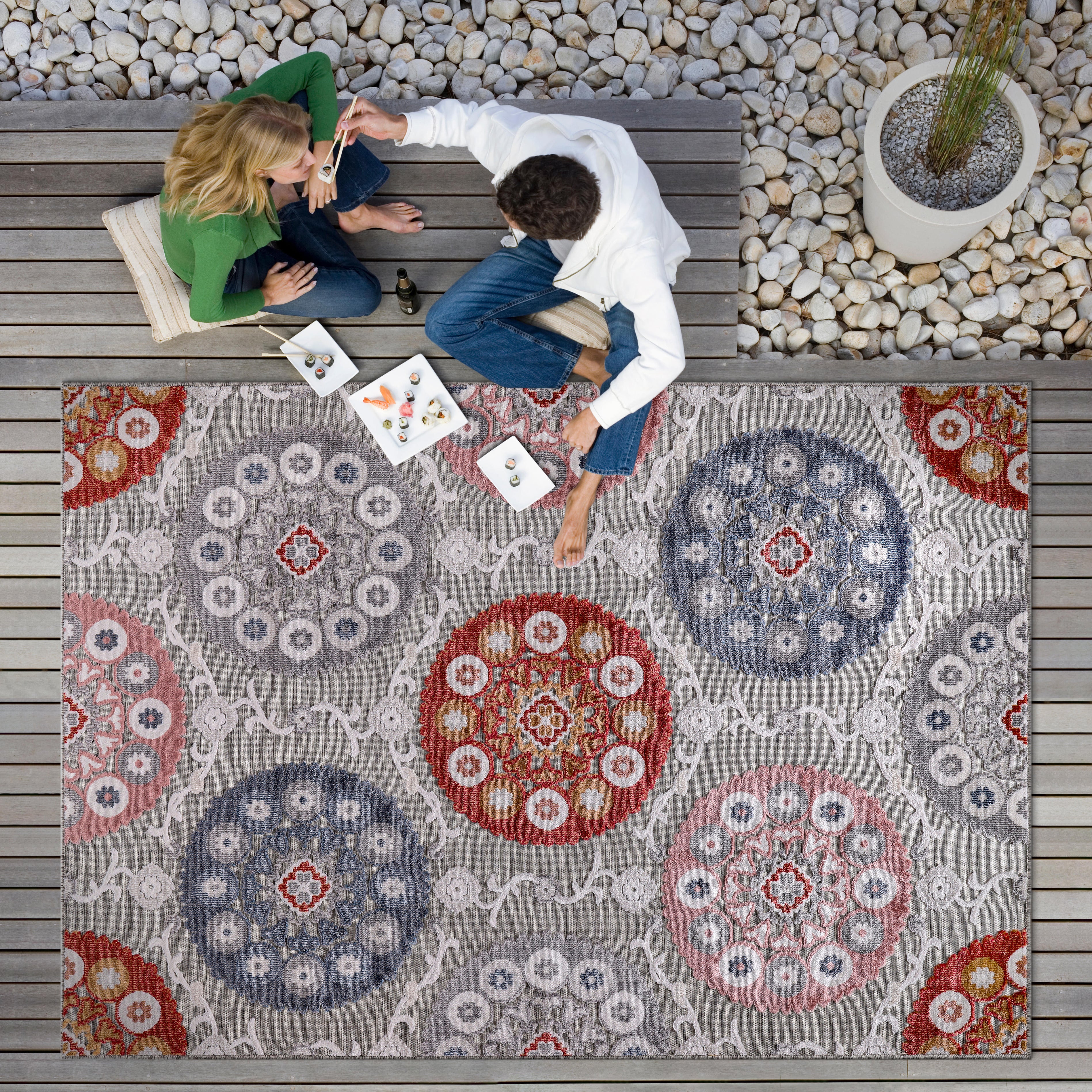 Bohemian Outdoor Rug Multi