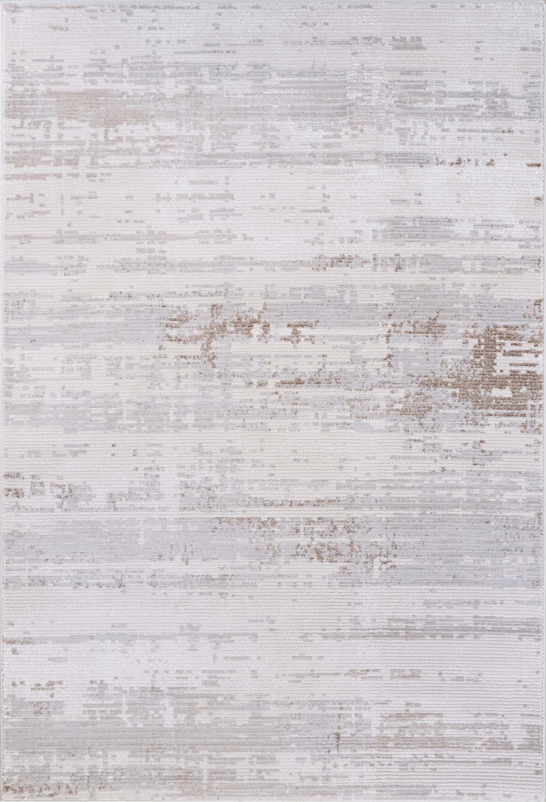 Modern Abstract Area Rug PAS1 - Beige / Gray