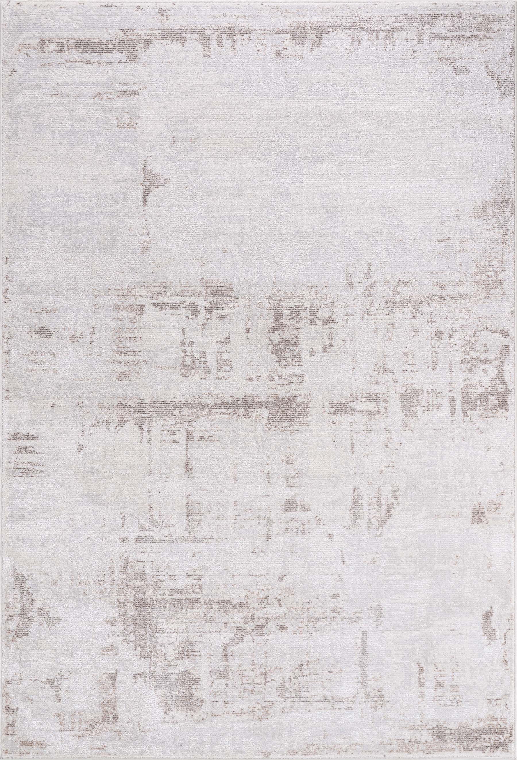 Modern Abstract Area Rug PAS6 - Beige / White