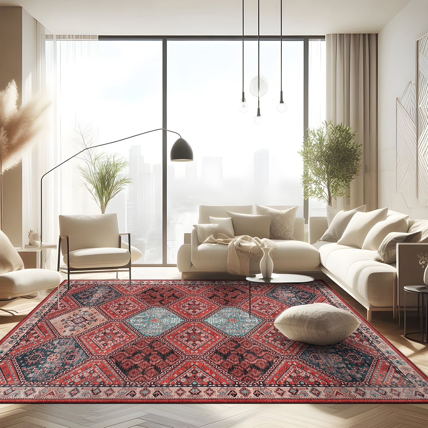 Persian Indoor Rug 4003-Rust Red