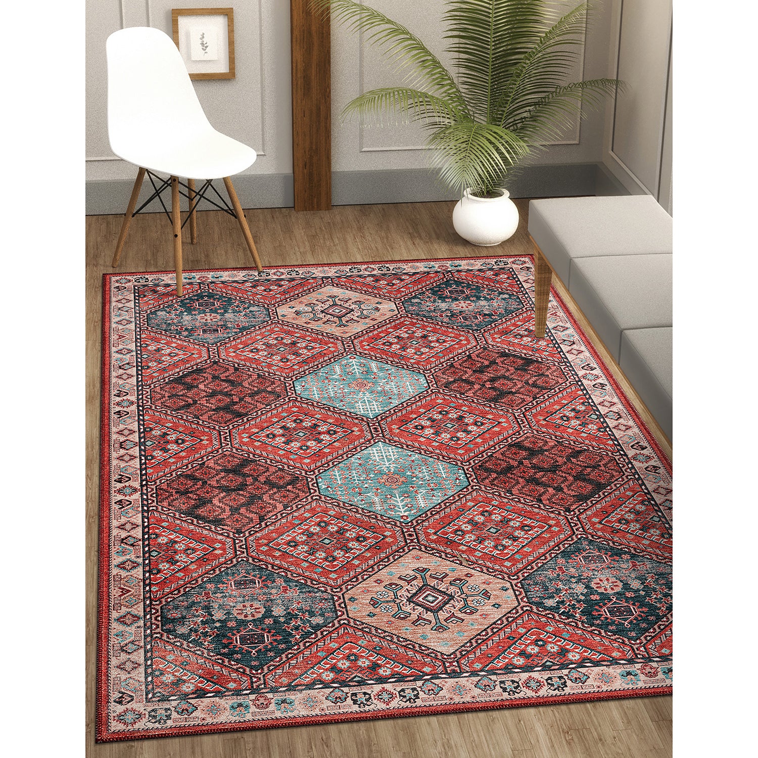 Persian Indoor Rug 4003-Rust Red