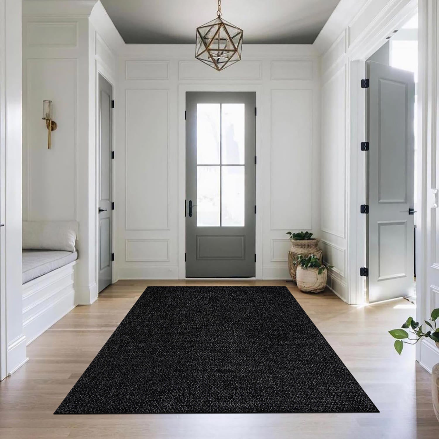 Easy Jute Indoor Outdoor Rugs Dark Gray