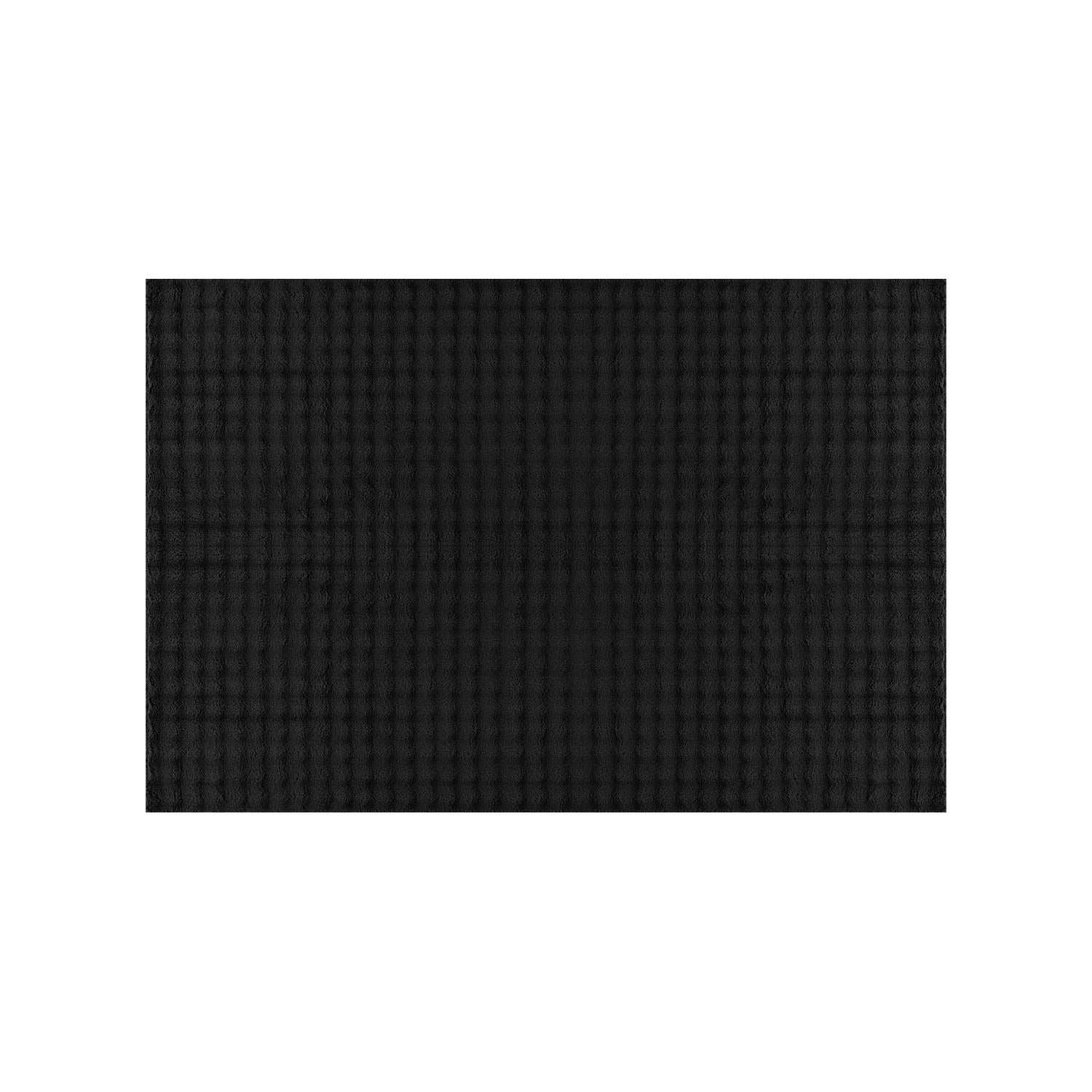 Puff Ultra Soft Plush Area Rugs Black