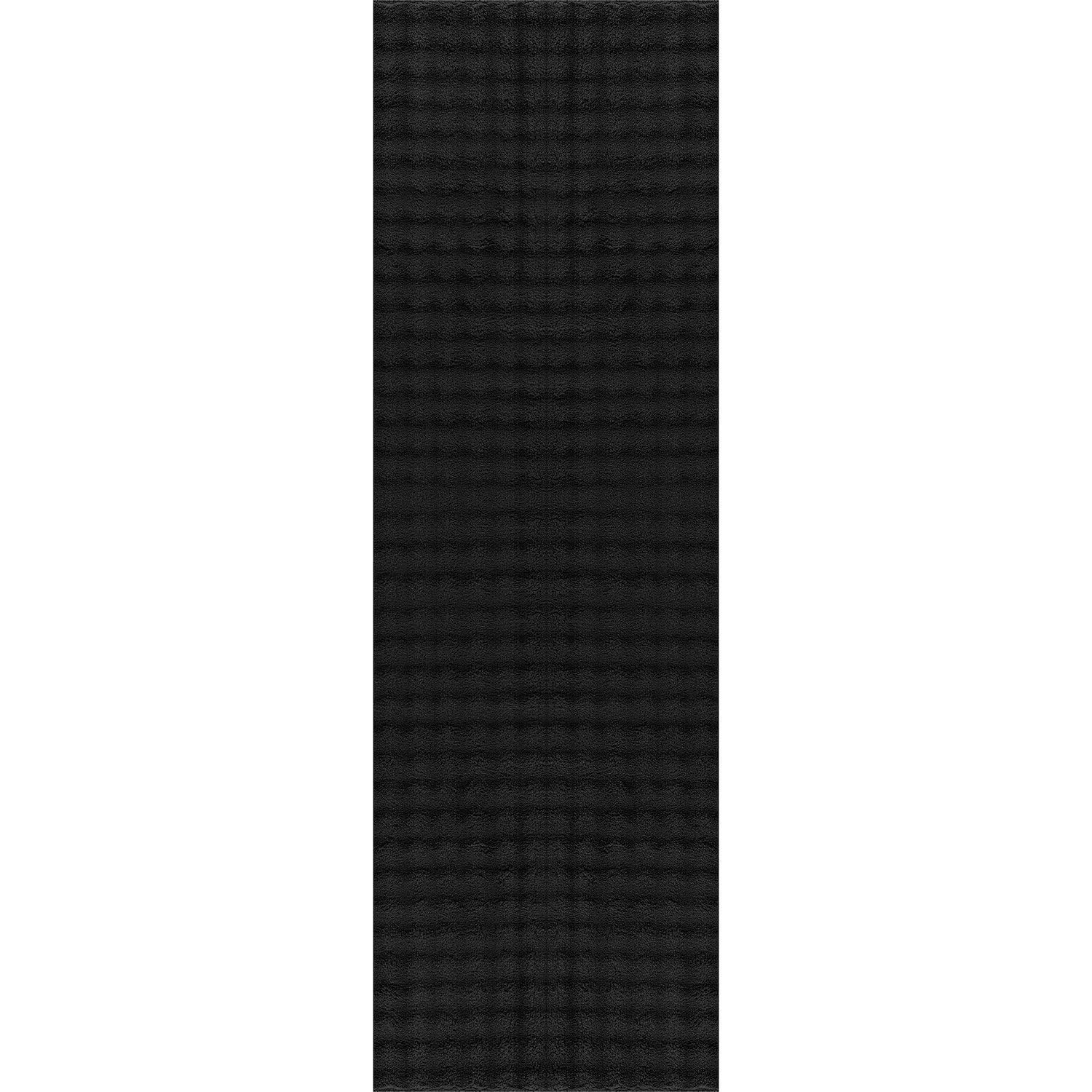 Puff Ultra Soft Plush Area Rugs Black