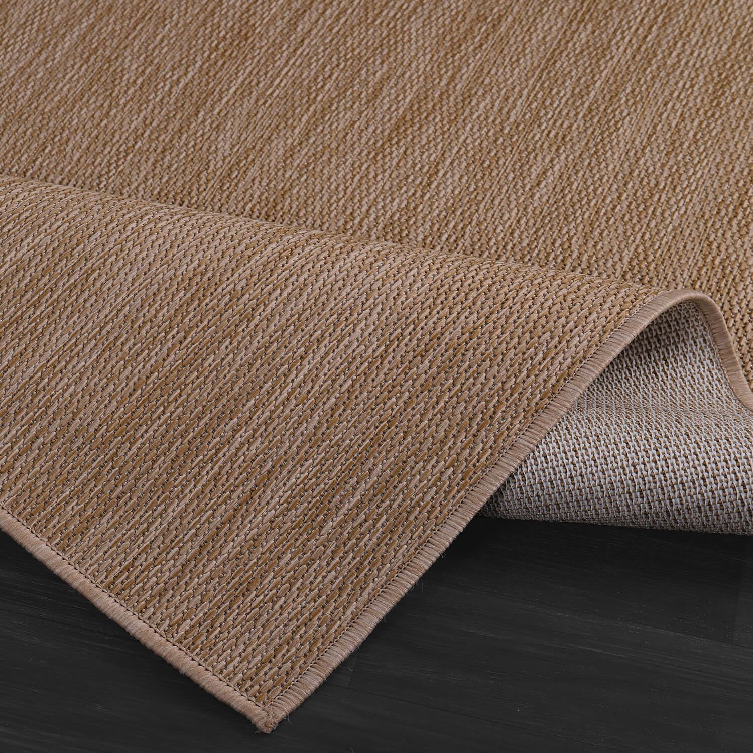 Solid Outdoor Rugs Natural