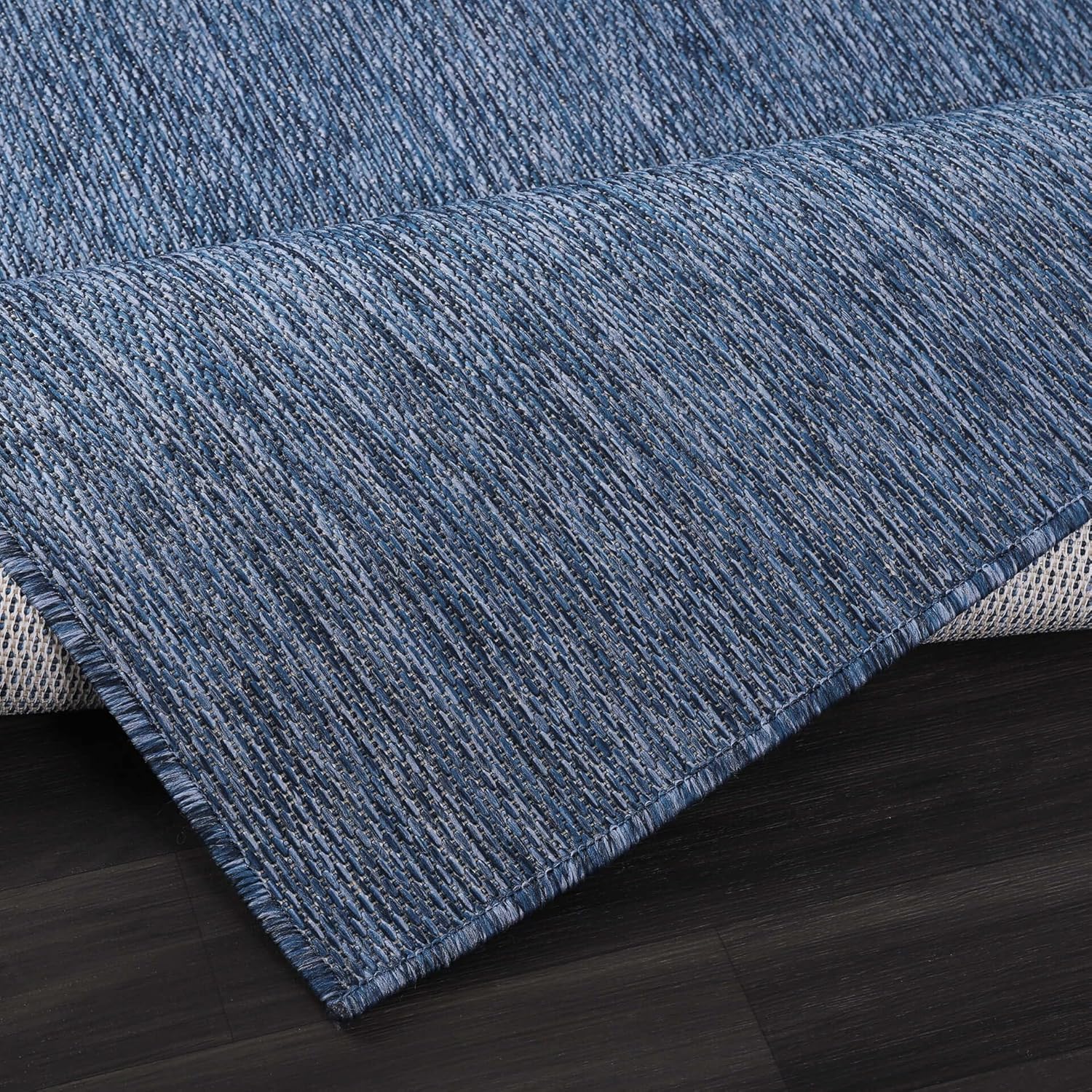 Solid Outdoor Rugs Navy