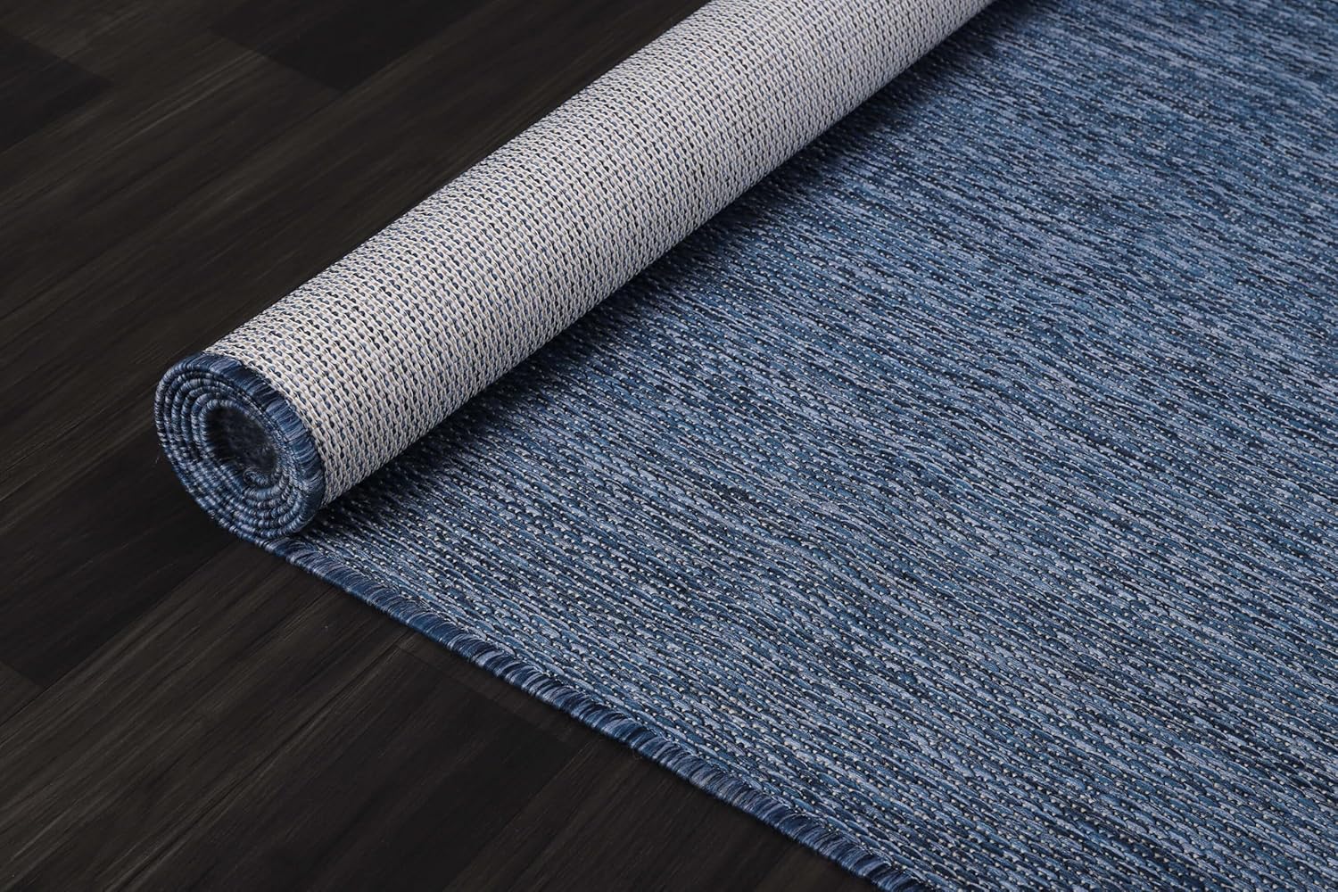 Solid Outdoor Rugs Navy