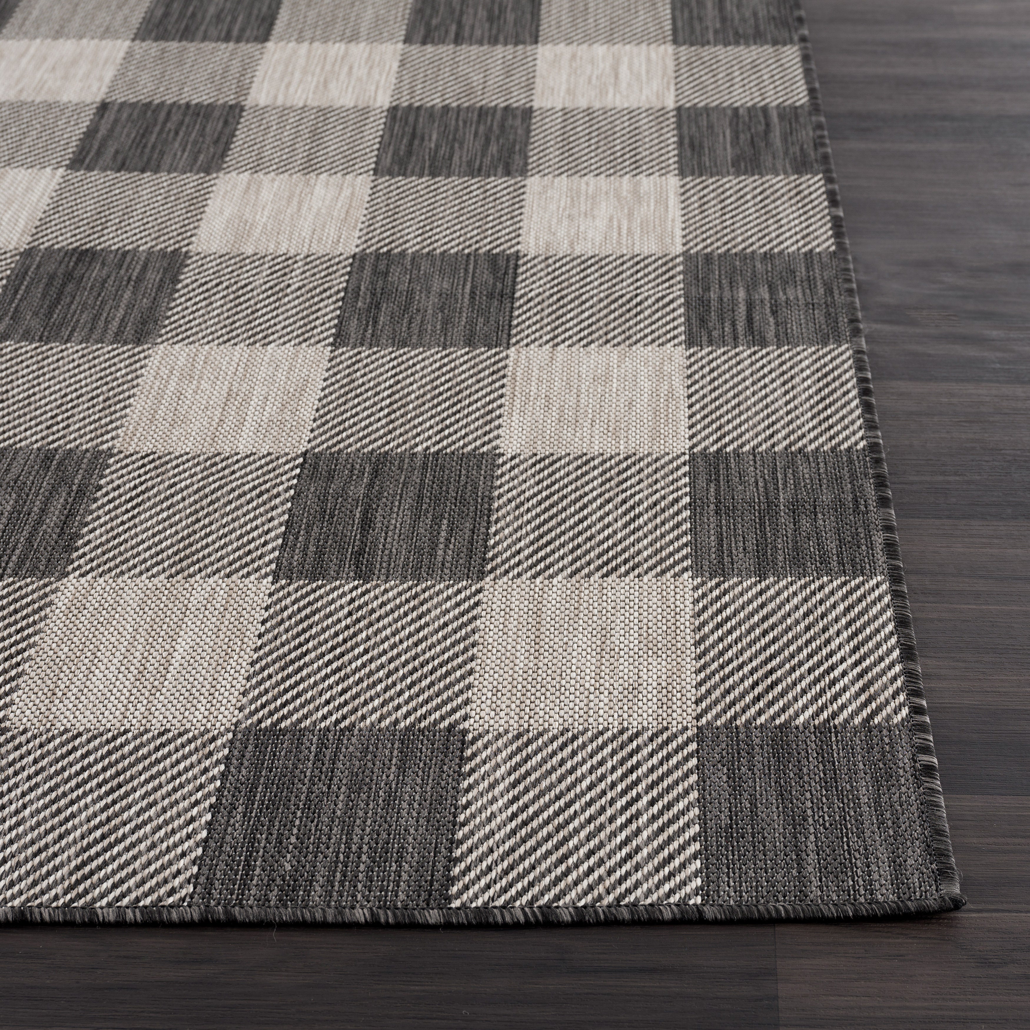 Buffalo Outdoor Rugs Dark Grey