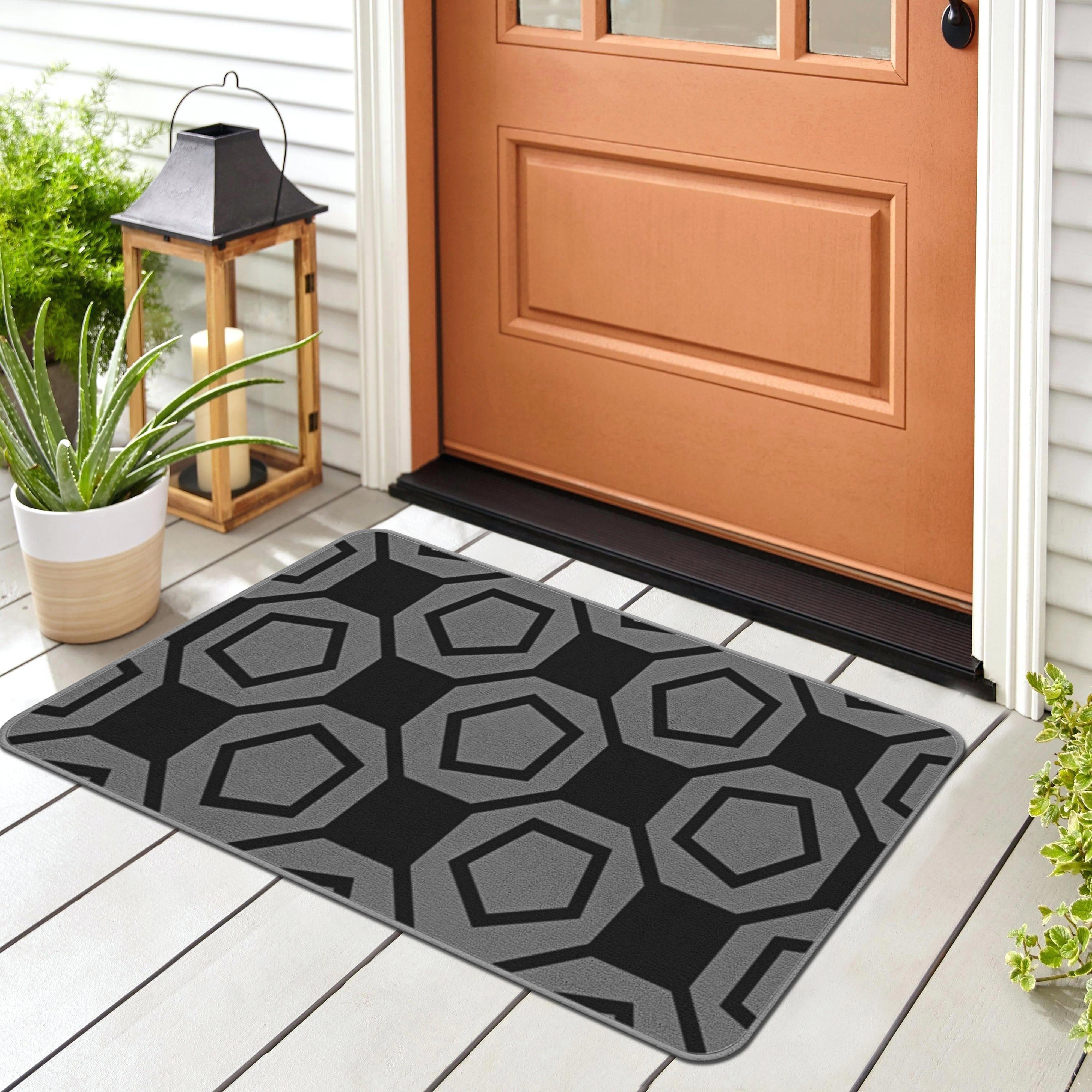 Ventura Geometric Indoor Area Rugs Black