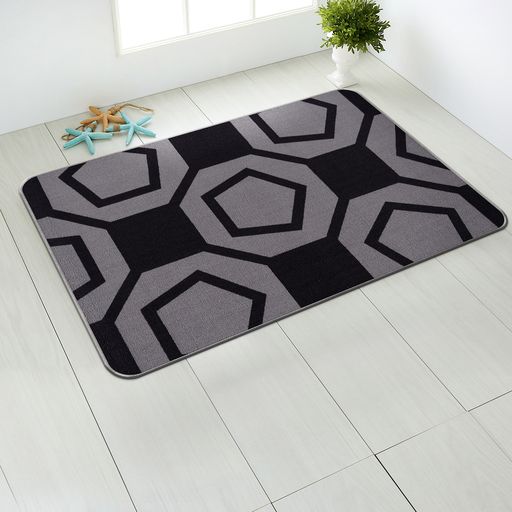 Ventura Geometric Indoor Area Rugs Black